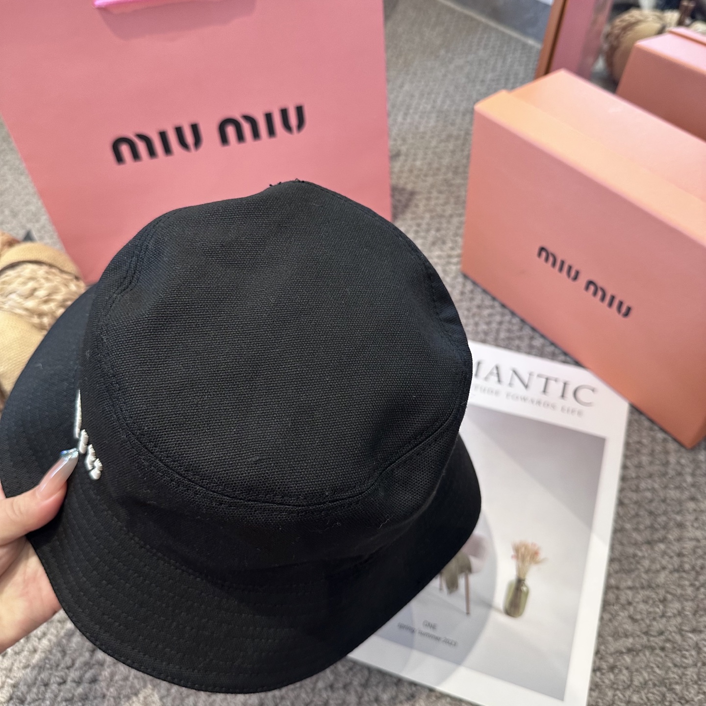  miumiu双面渔夫帽 一比一开模定制，头围57cm男女通用