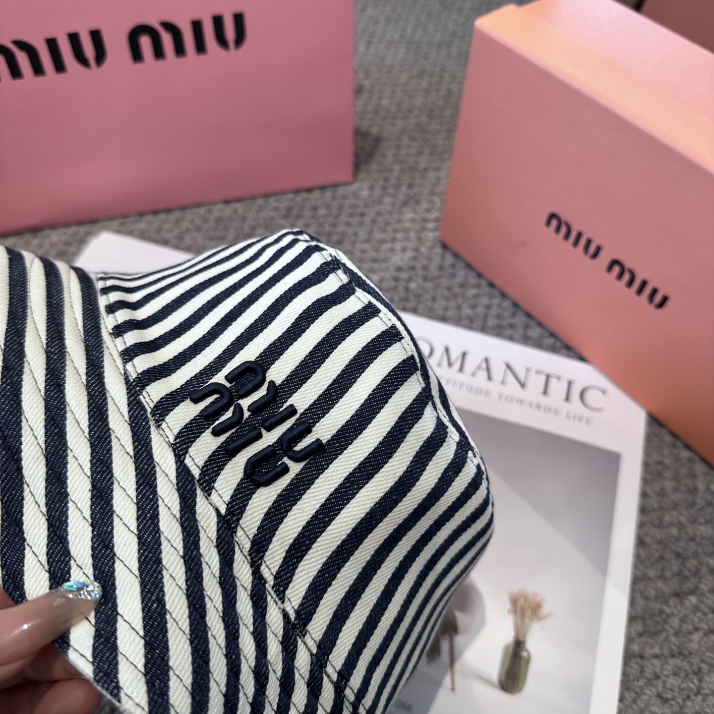  miumiu双面渔夫帽 一比一开模定制，头围57cm男女通用