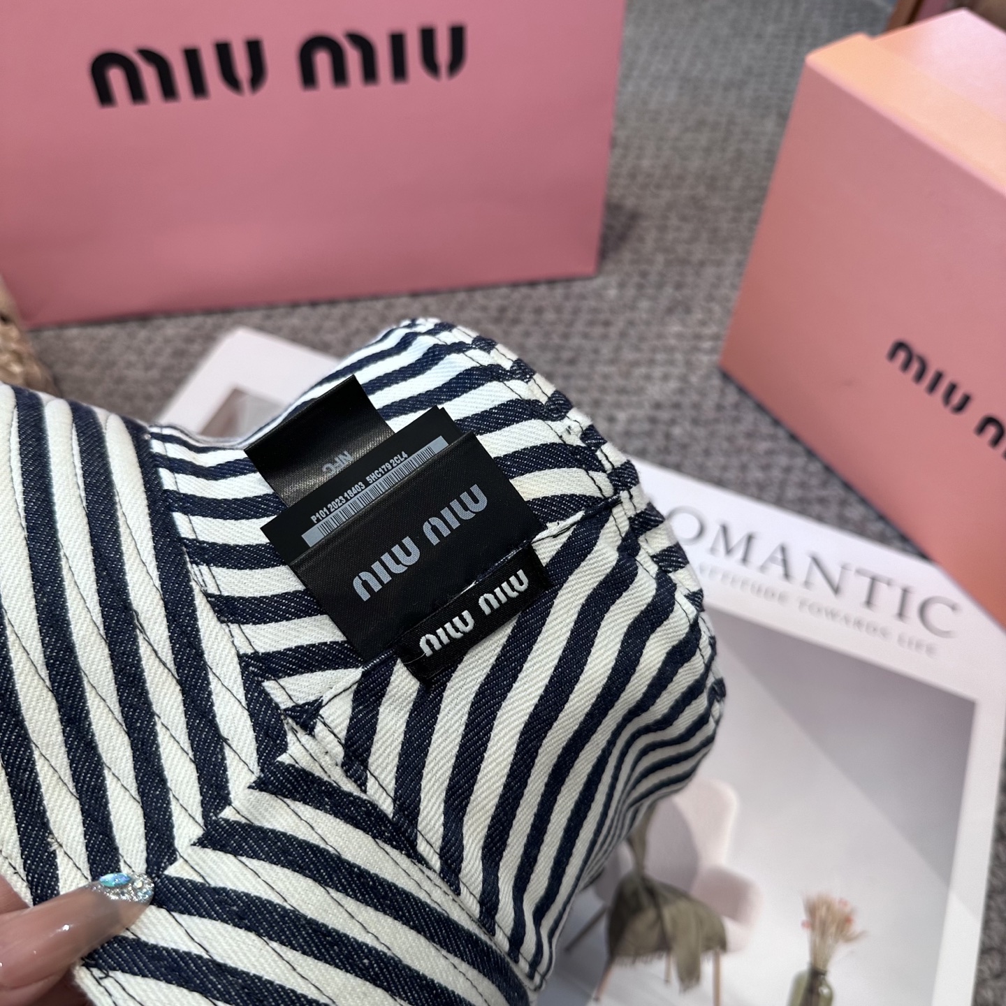  miumiu双面渔夫帽 一比一开模定制，头围57cm男女通用