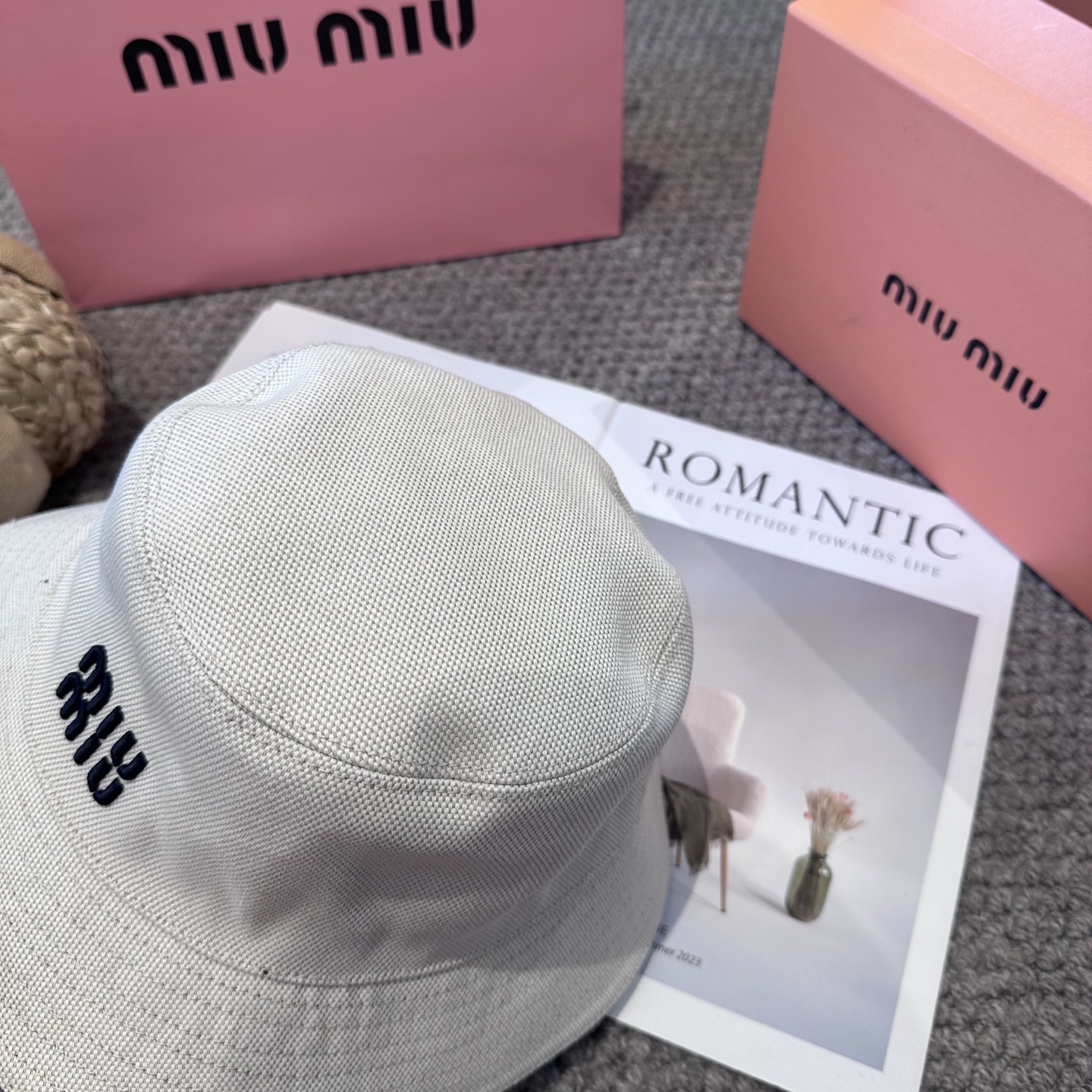  miumiu双面渔夫帽 一比一开模定制，头围57cm男女通用