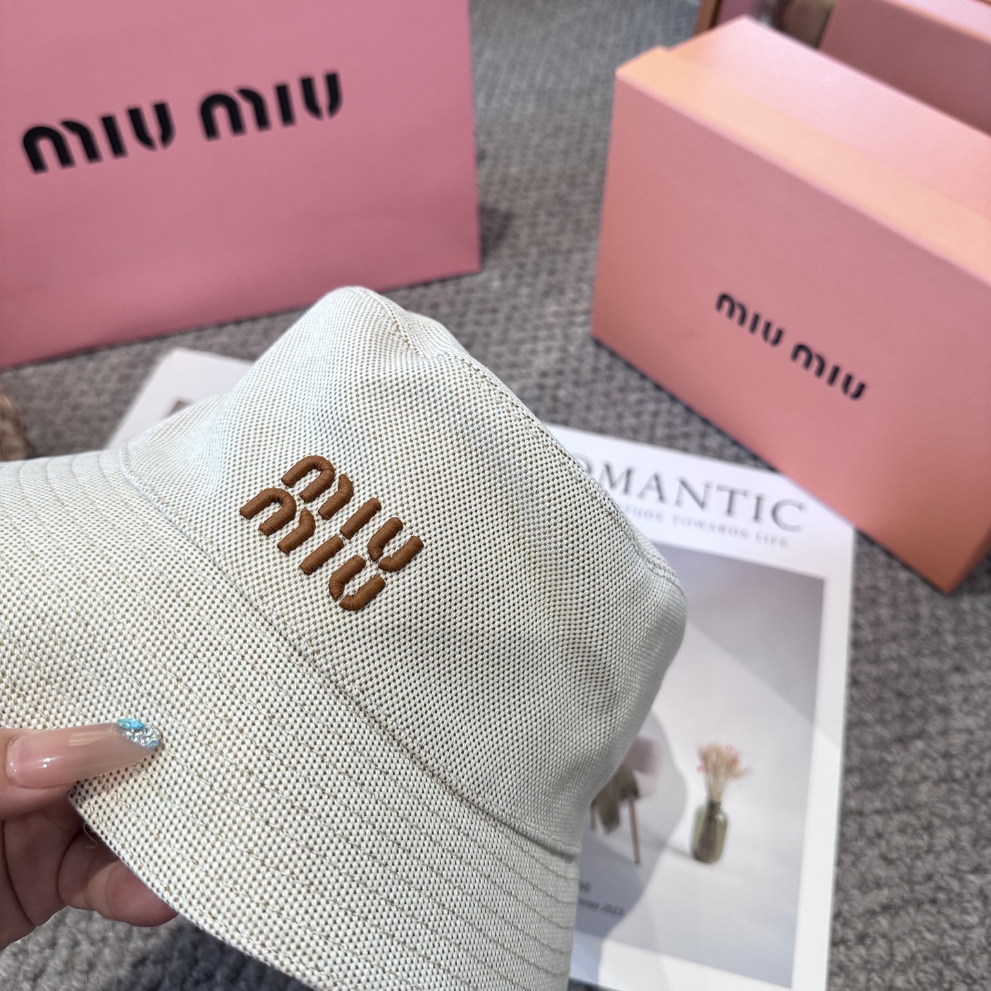  miumiu双面渔夫帽 一比一开模定制，头围57cm男女通用