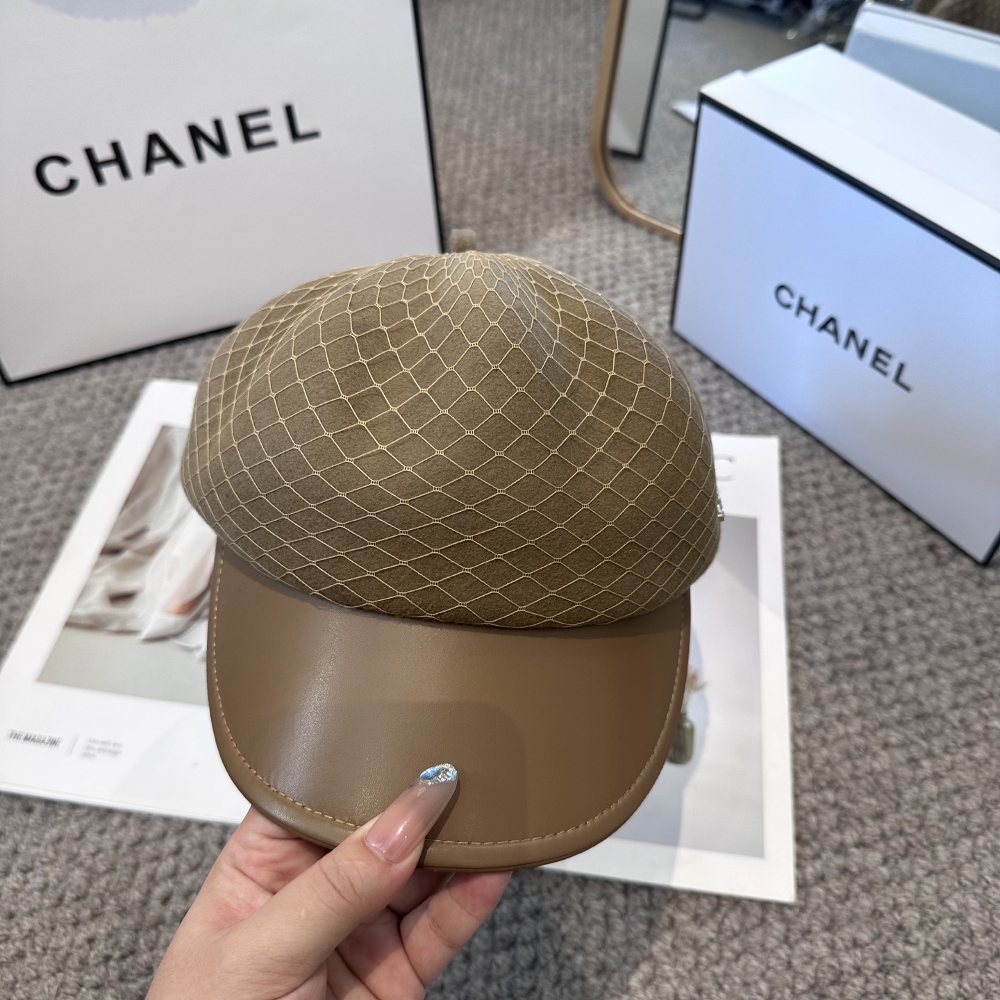  CHANEL 香奈儿 高定新款秋冬款八角帽出货，大牌款超好搭配，赶紧入手！