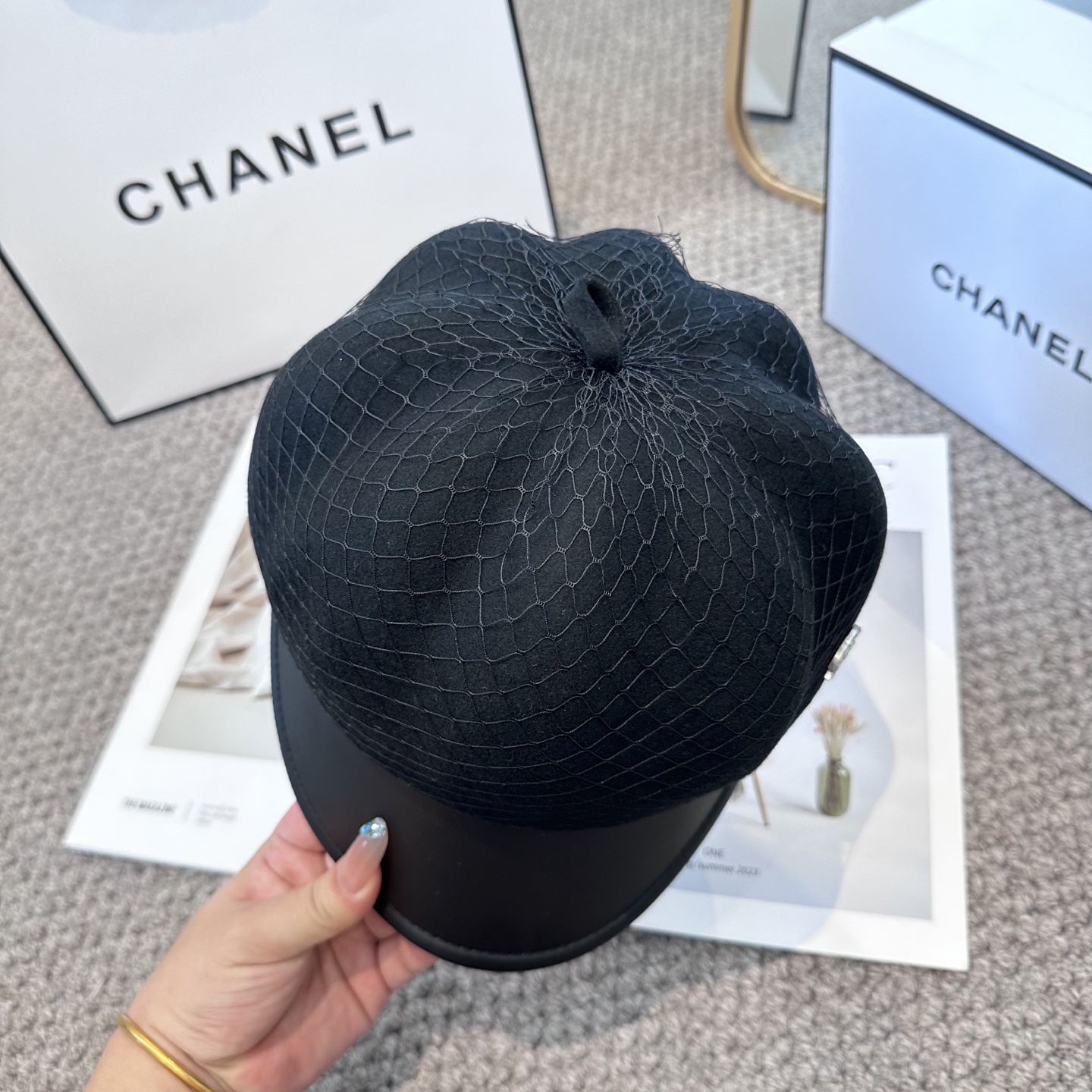  CHANEL 香奈儿 高定新款秋冬款八角帽出货，大牌款超好搭配，赶紧入手！