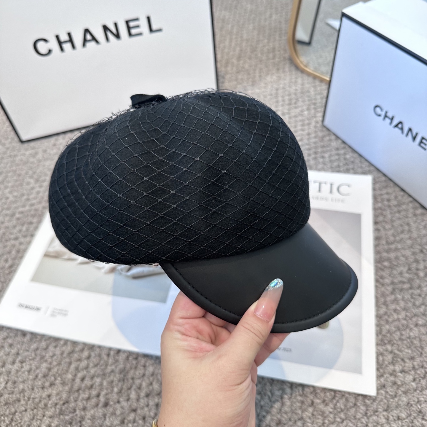  CHANEL 香奈儿 高定新款秋冬款八角帽出货，大牌款超好搭配，赶紧入手！