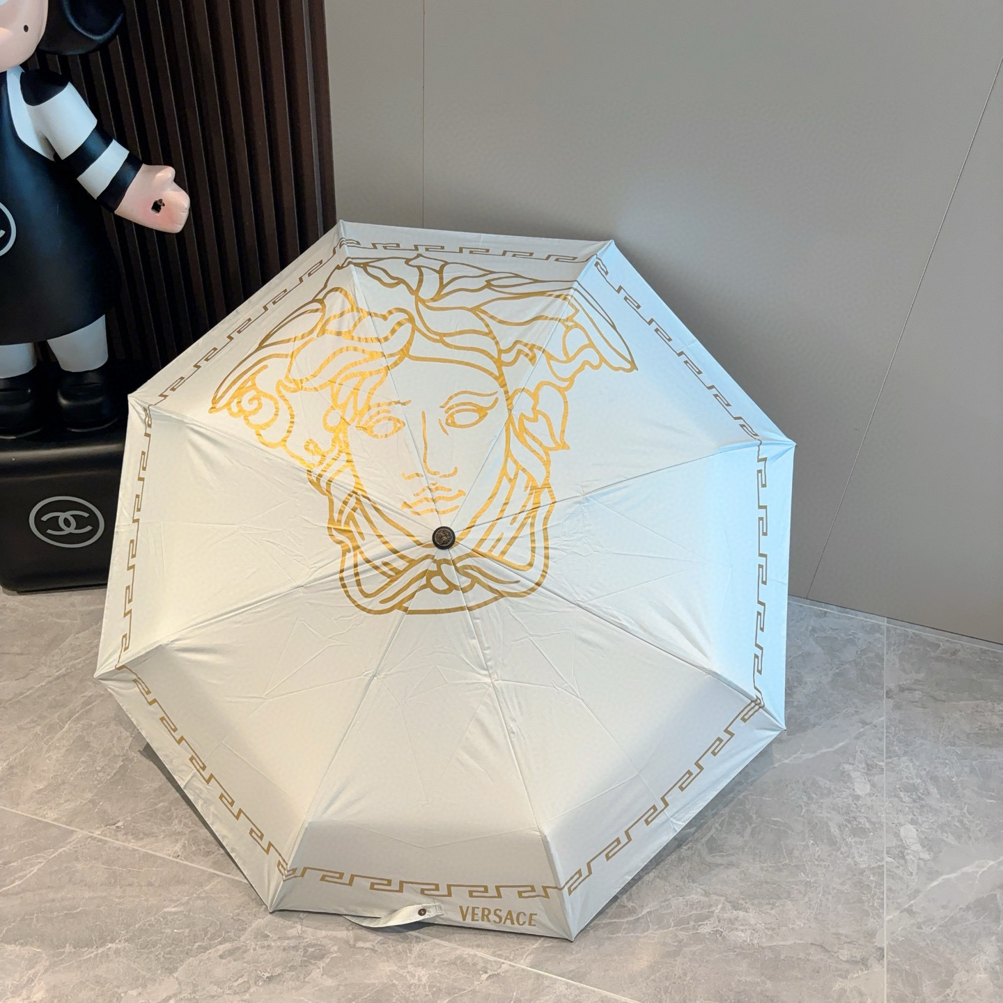  范思哲（VERSACE）新款 三折自动折叠晴雨伞 年度最新火爆单品  原单代工级品质 第一代210T碰