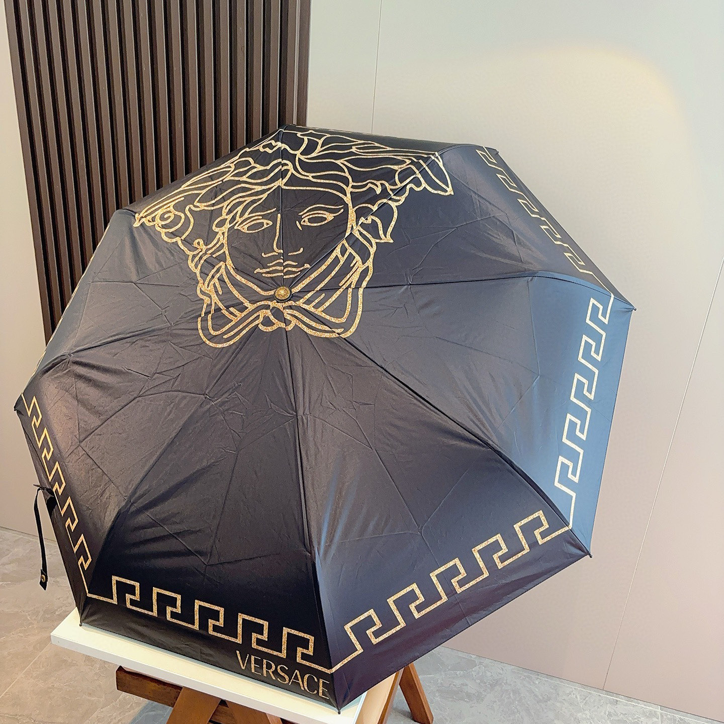  范思哲（VERSACE）新款 三折自动折叠晴雨伞 年度最新火爆单品  原单代工级品质 第一代210T碰