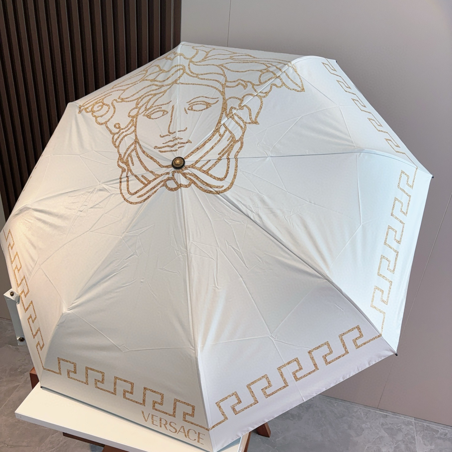  范思哲（VERSACE）新款 三折自动折叠晴雨伞 年度最新火爆单品  原单代工级品质 第一代210T碰