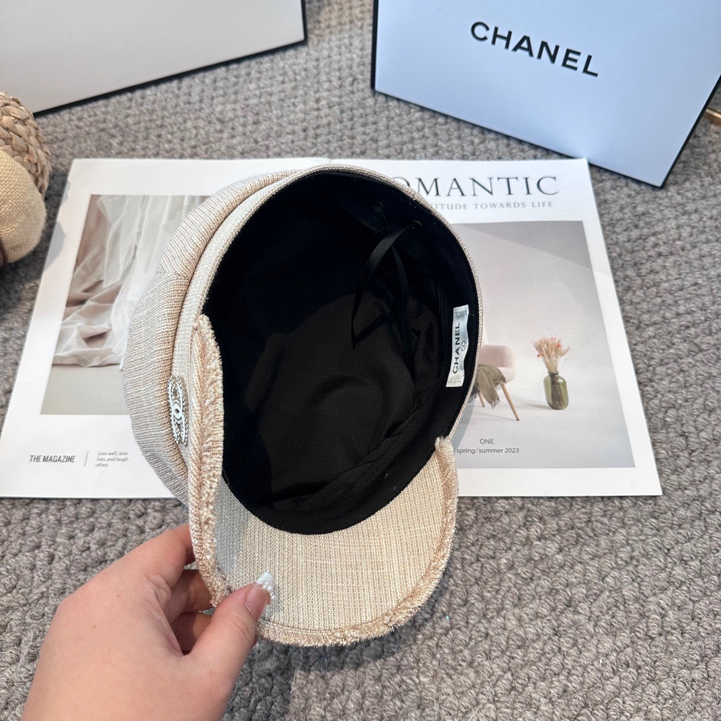 CHANEL高版本 香奈儿 新款军帽 ，简约经典logo，质感超级赞👍，精致大牌范，女神必备神器 