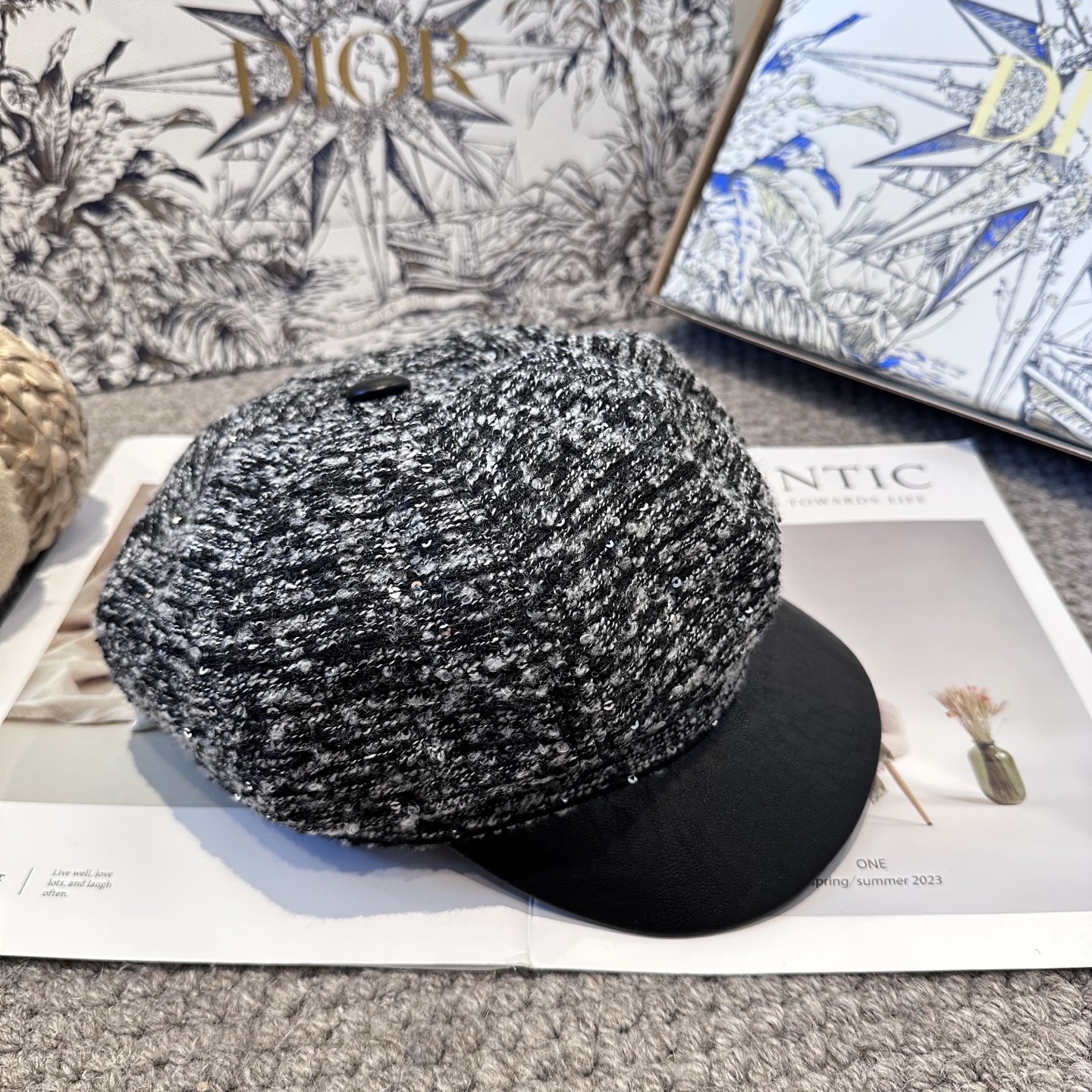  DIOR迪奥 新款八角帽。大牌高级十感足！简约尚时风，男女同款！高质品，尊享品质感！
