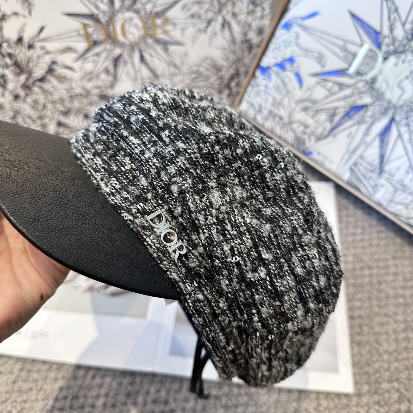  DIOR迪奥 新款八角帽。大牌高级十感足！简约尚时风，男女同款！高质品，尊享品质感！