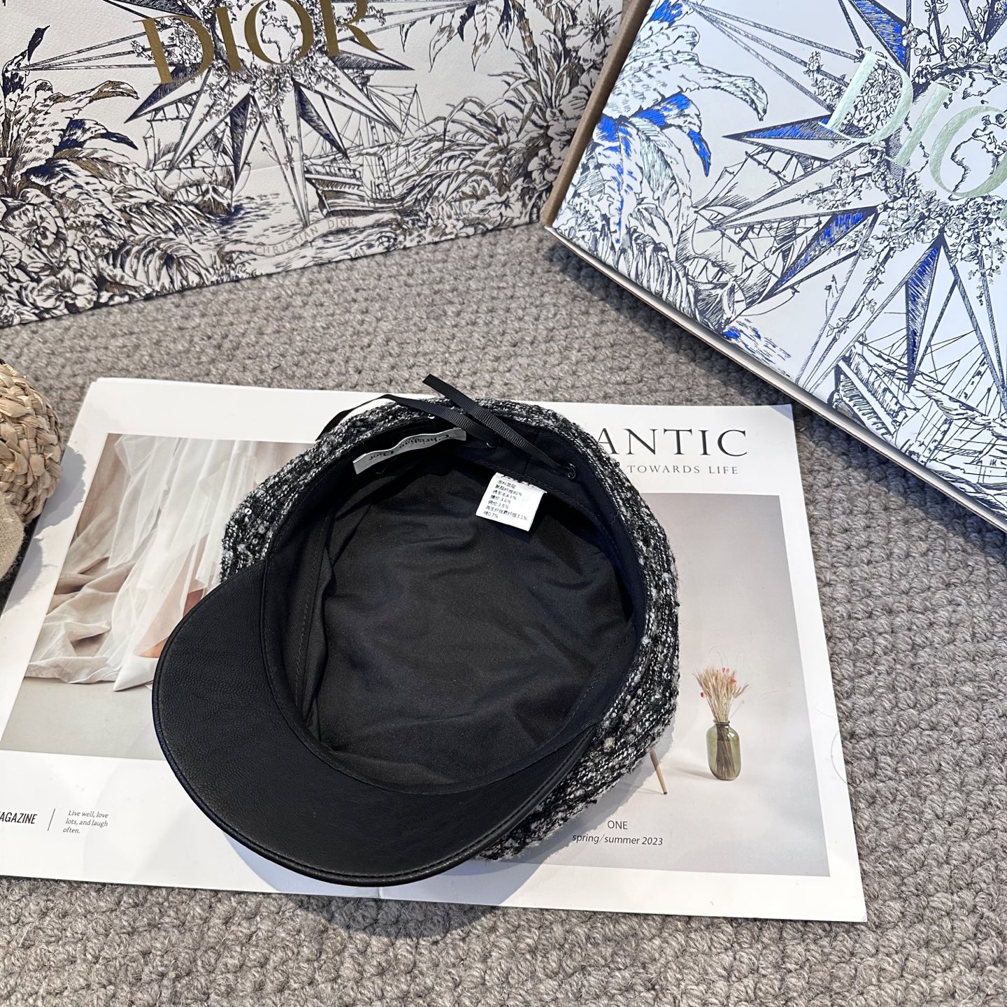  DIOR迪奥 新款八角帽。大牌高级十感足！简约尚时风，男女同款！高质品，尊享品质感！