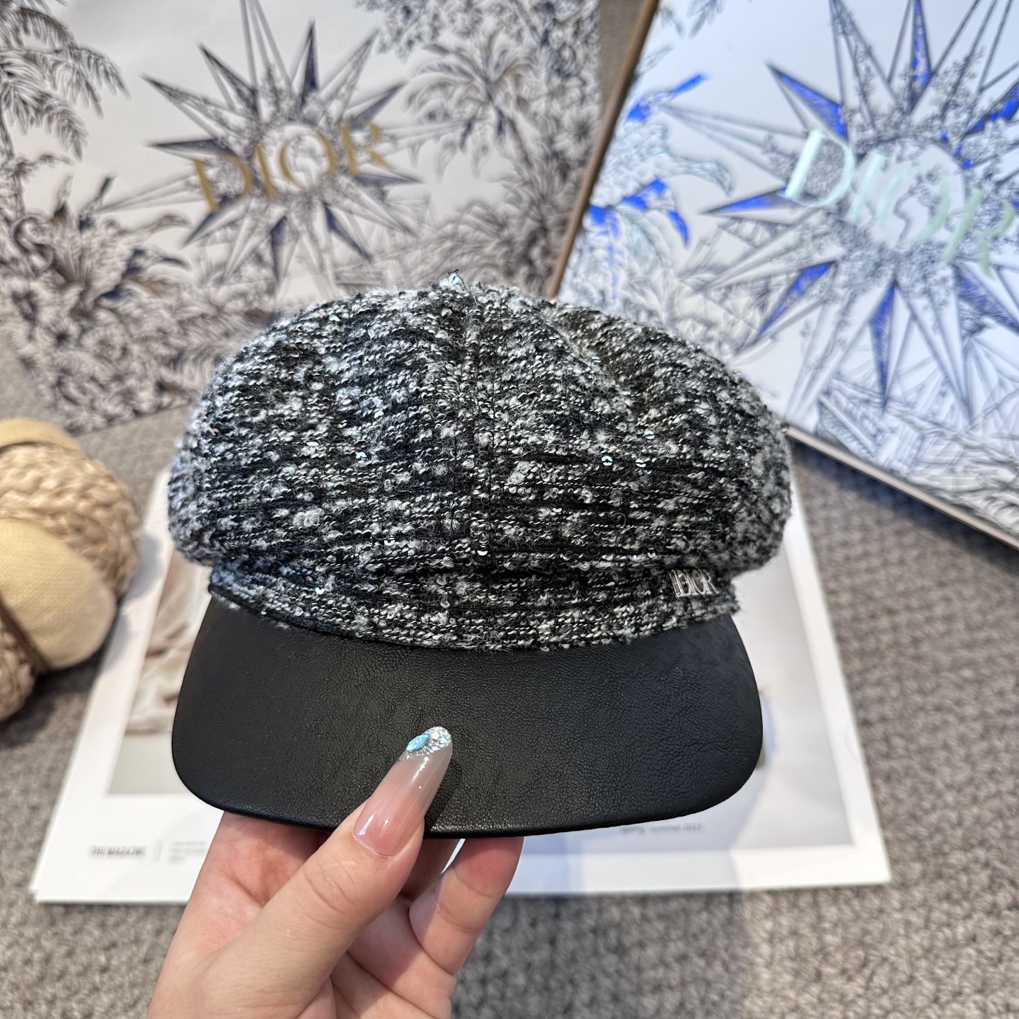  DIOR迪奥 新款八角帽。大牌高级十感足！简约尚时风，男女同款！高质品，尊享品质感！
