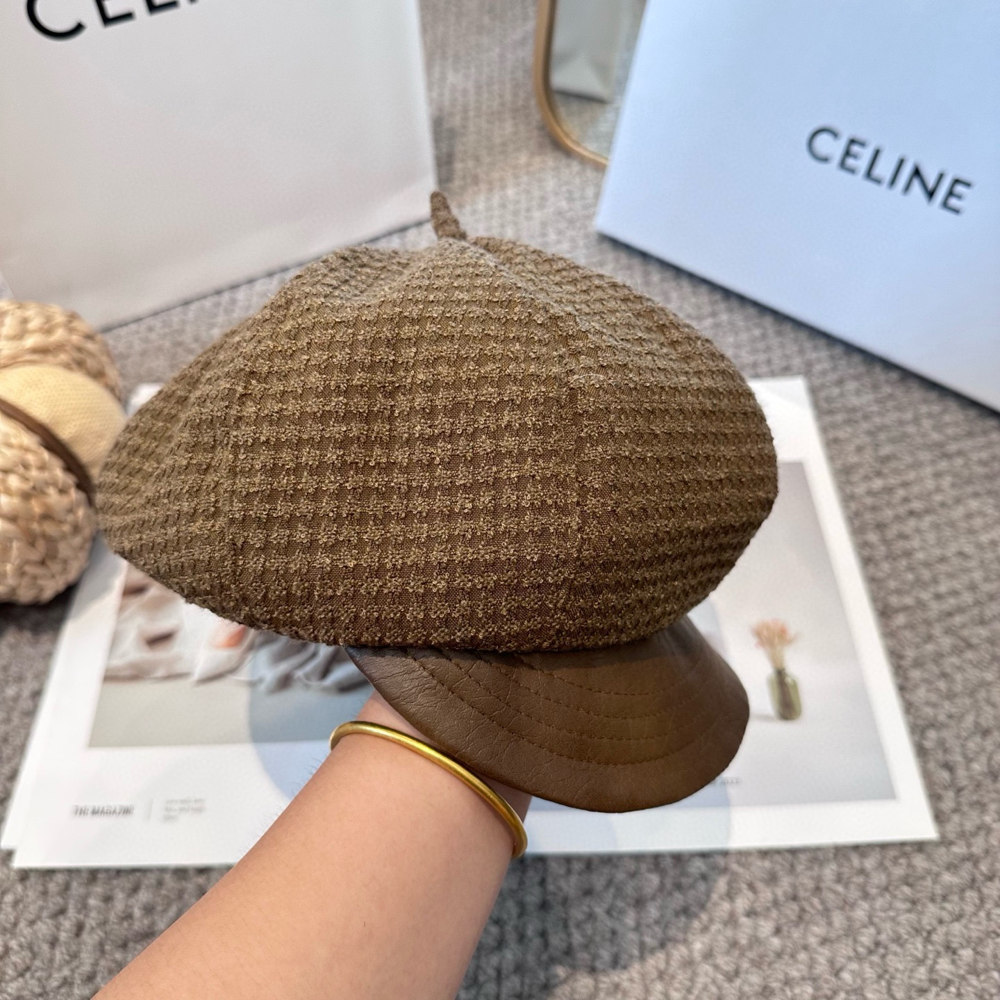  【CELINE赛琳】新款秋冬款八角帽出货，大牌款超好搭配，赶紧入手！