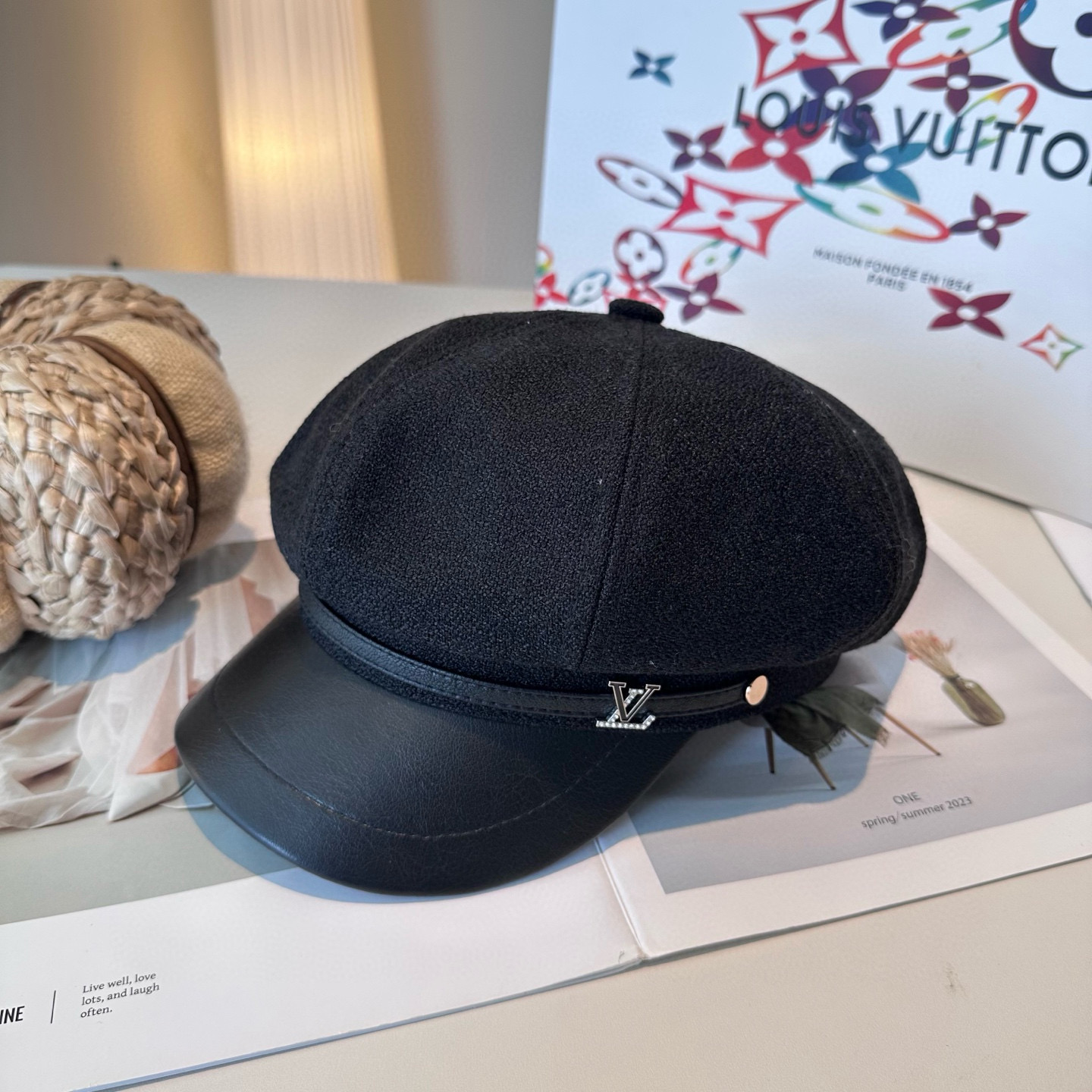 路易威登 LV新款八角帽  高版本原单品质 简约经典logo，质感超级赞👍，精致大牌范，女神必备神器