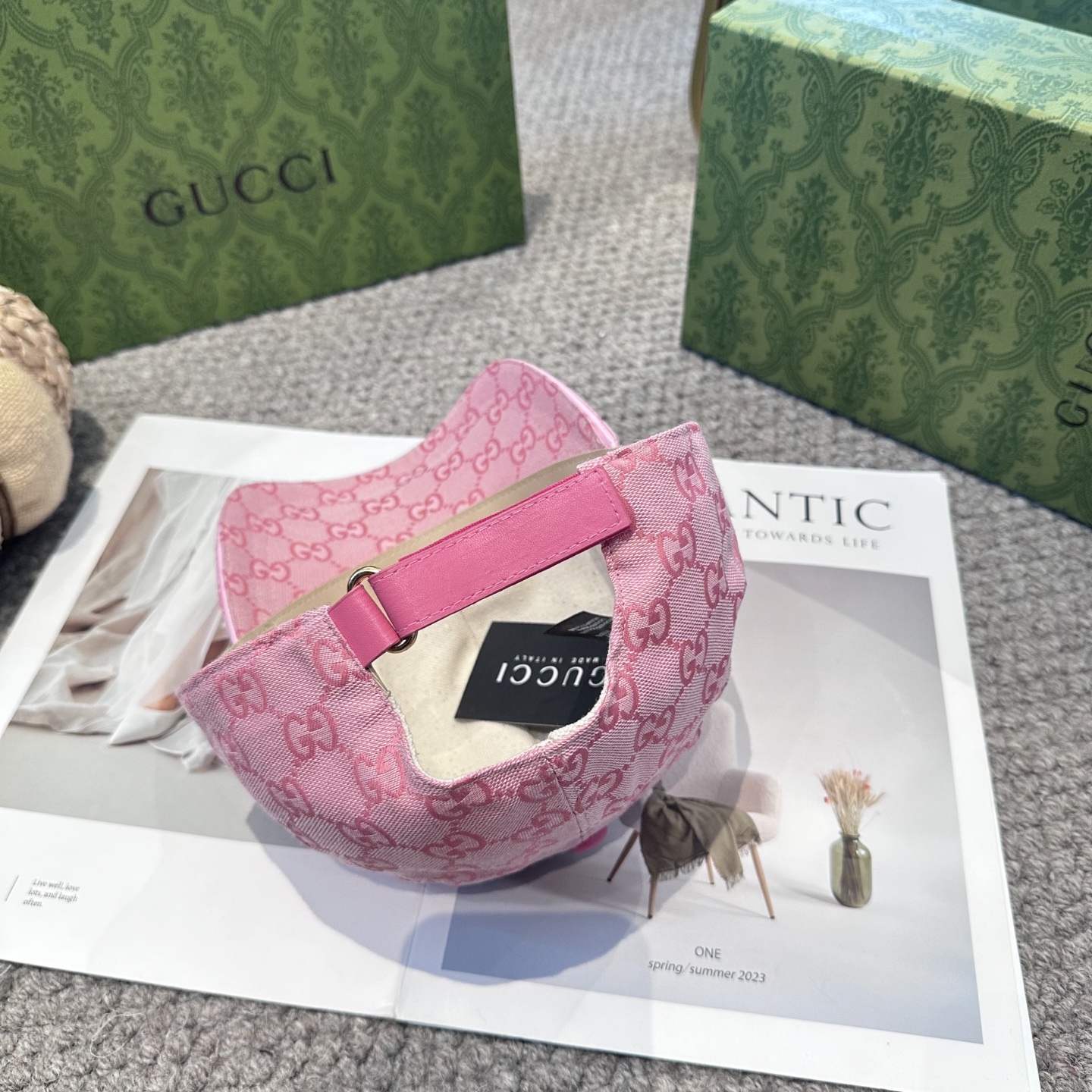 GUCCI古奇棒球帽2025新款gg提花 工艺非常精美 高档大气上档次！低调奢华，方便携带！