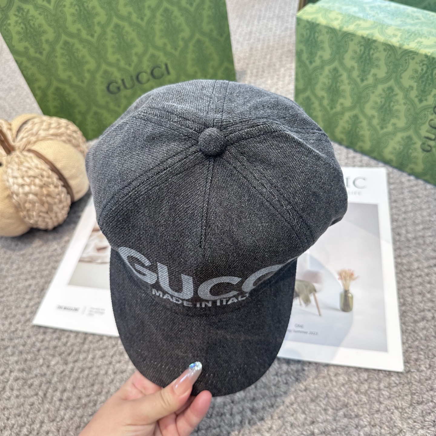 GUCCI古奇棒球帽 2025新款 工艺非常精美 高档大气上档次！低调奢华，方便携带！