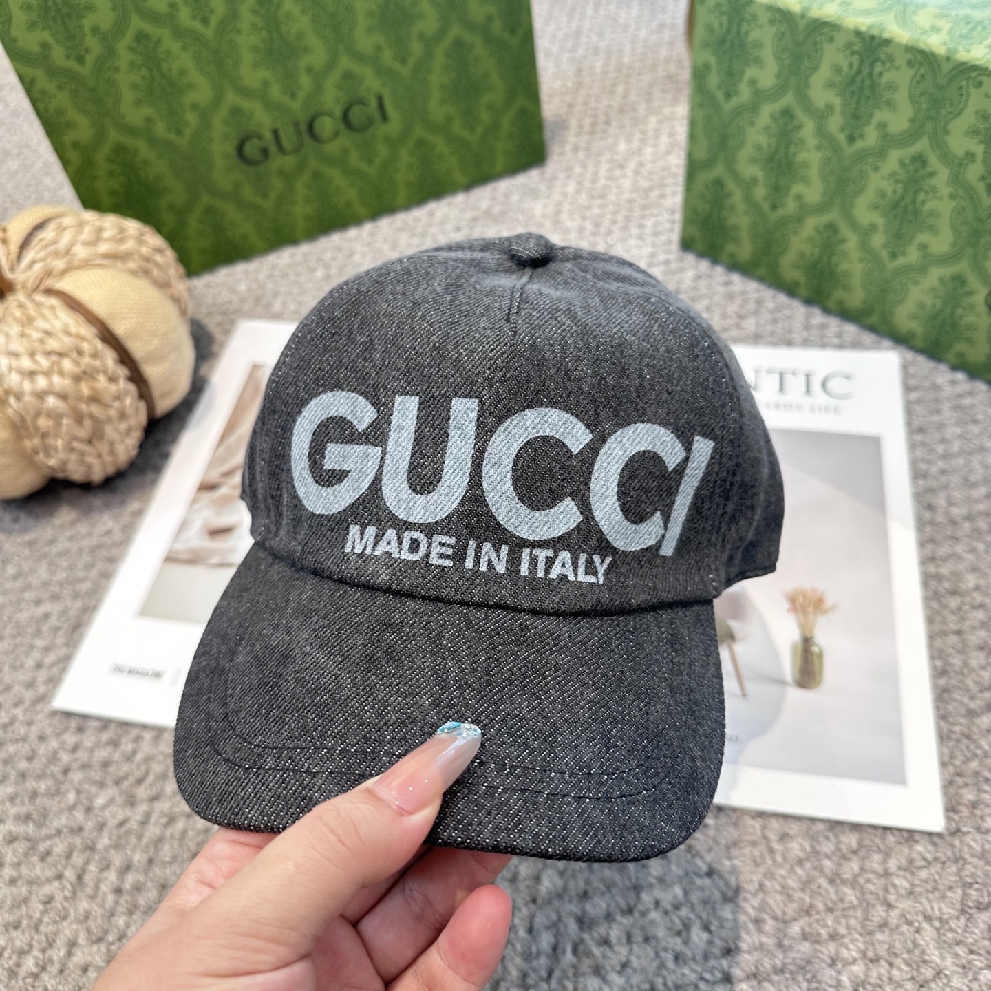 GUCCI古奇棒球帽 2025新款 工艺非常精美 高档大气上档次！低调奢华，方便携带！