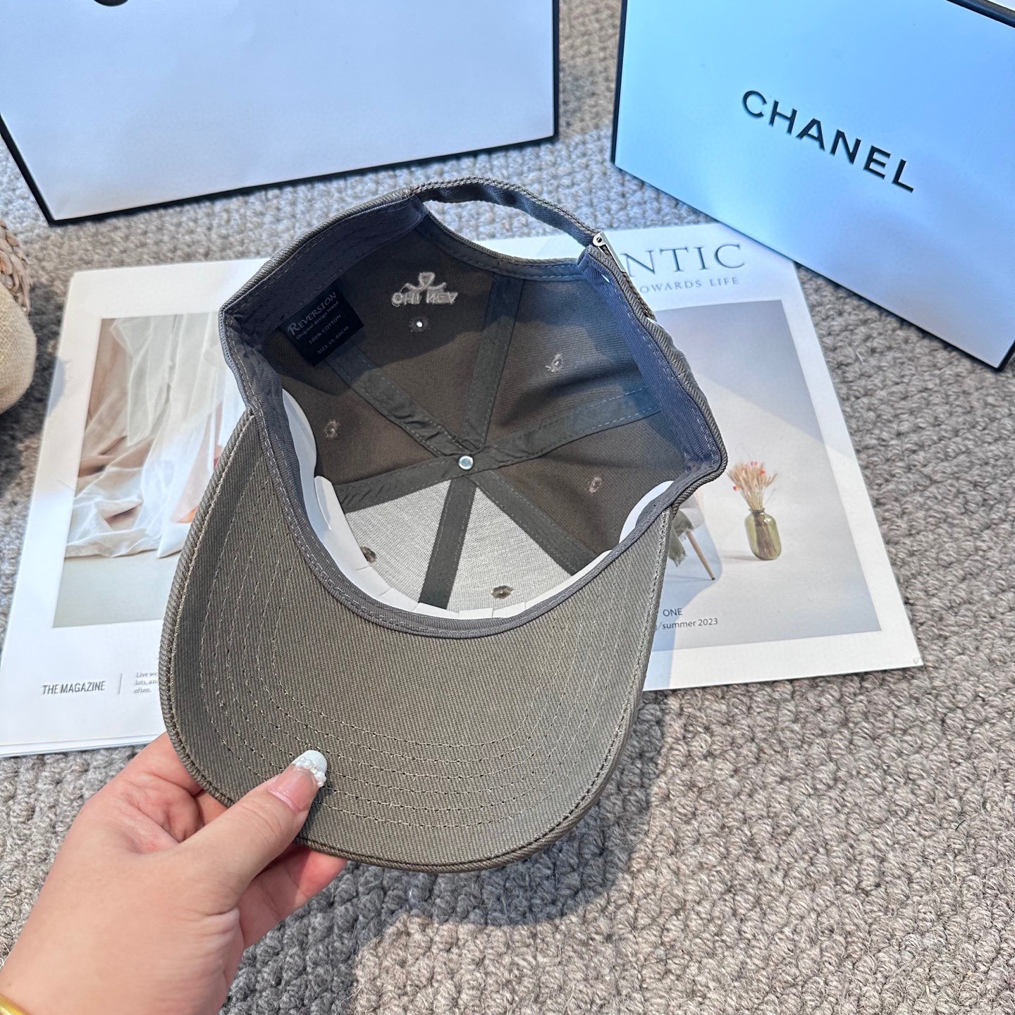   CHANEL香奈儿 新款简约刺绣logo棒球帽，新款出货，大牌款超好搭配，赶紧入手！