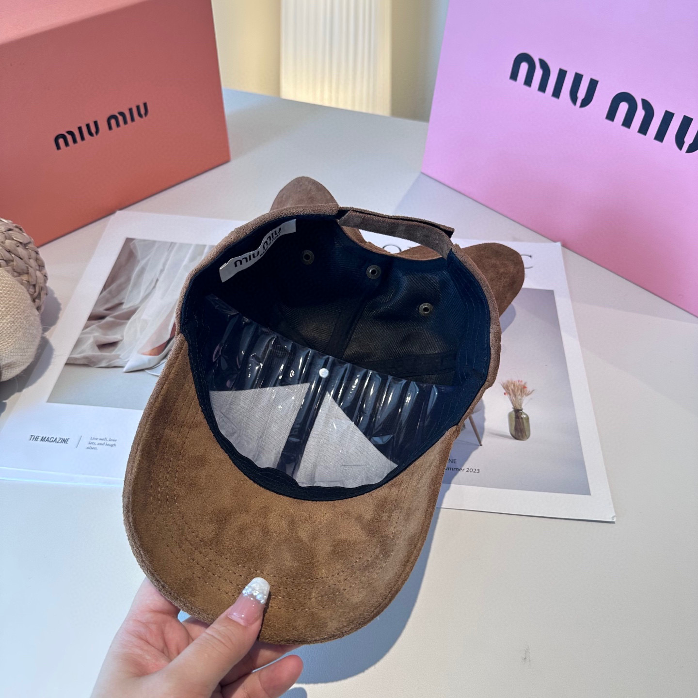 miumiu缪缪 新款绒面 蝴蝶结鸭舌帽，高端定制，百搭时尚精致💍3色