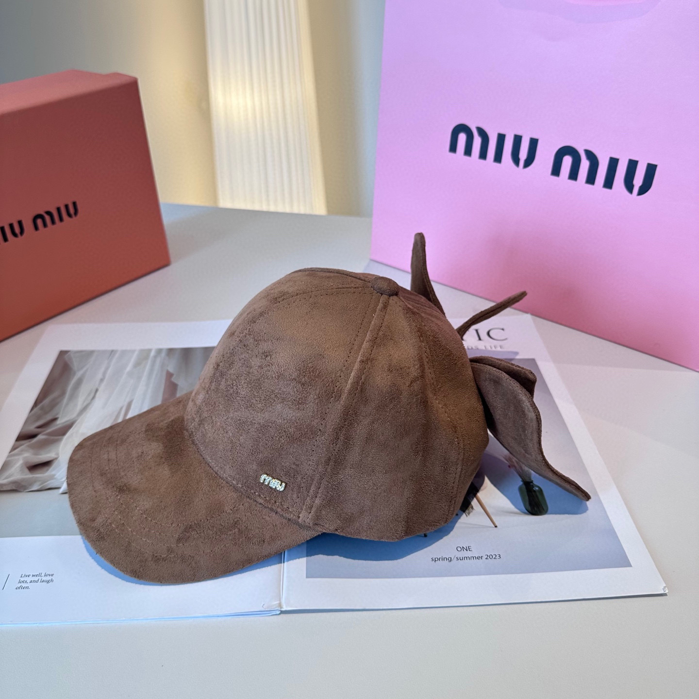  miumiu缪缪 新款绒面 蝴蝶结鸭舌帽，高端定制，百搭时尚精致💍3色