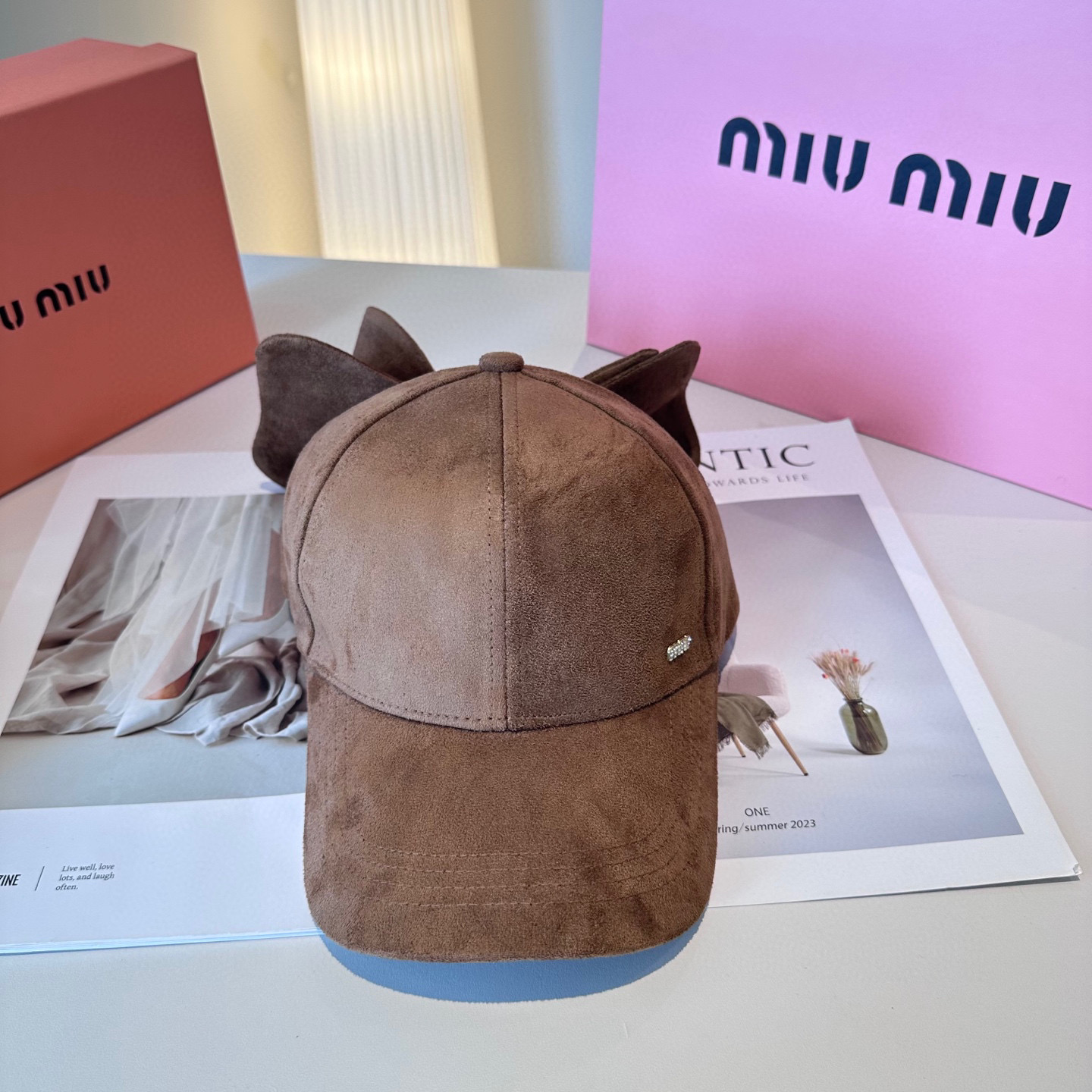  miumiu缪缪 新款绒面 蝴蝶结鸭舌帽，高端定制，百搭时尚精致💍3色