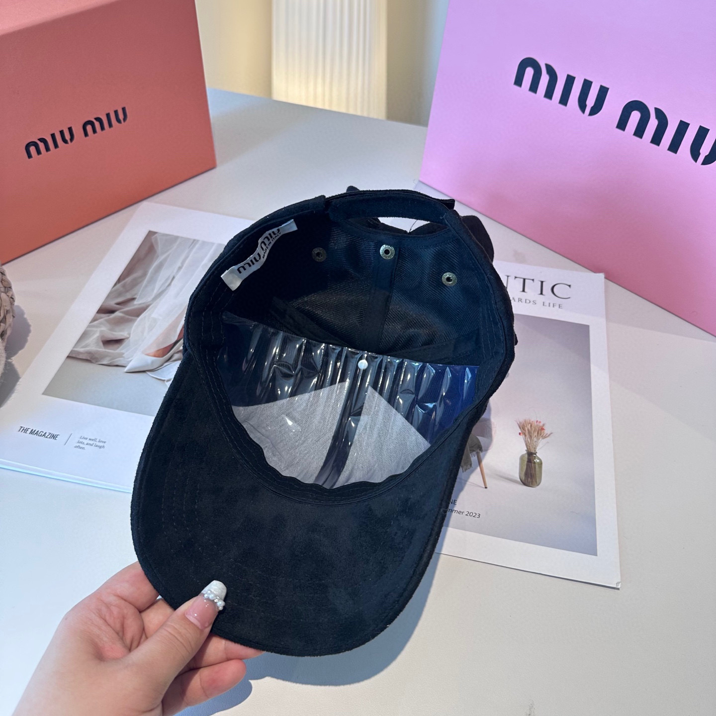  miumiu缪缪 新款绒面 蝴蝶结鸭舌帽，高端定制，百搭时尚精致💍3色