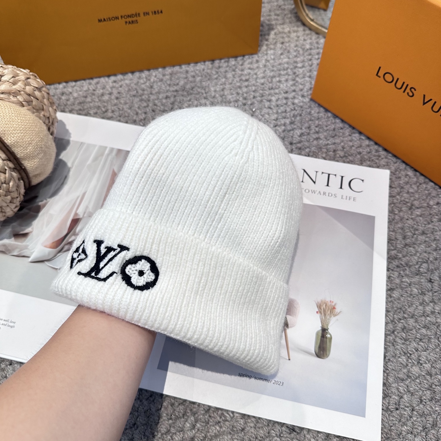 Lv路易威登专柜货，针织毛线帽，男女同款 正品开模