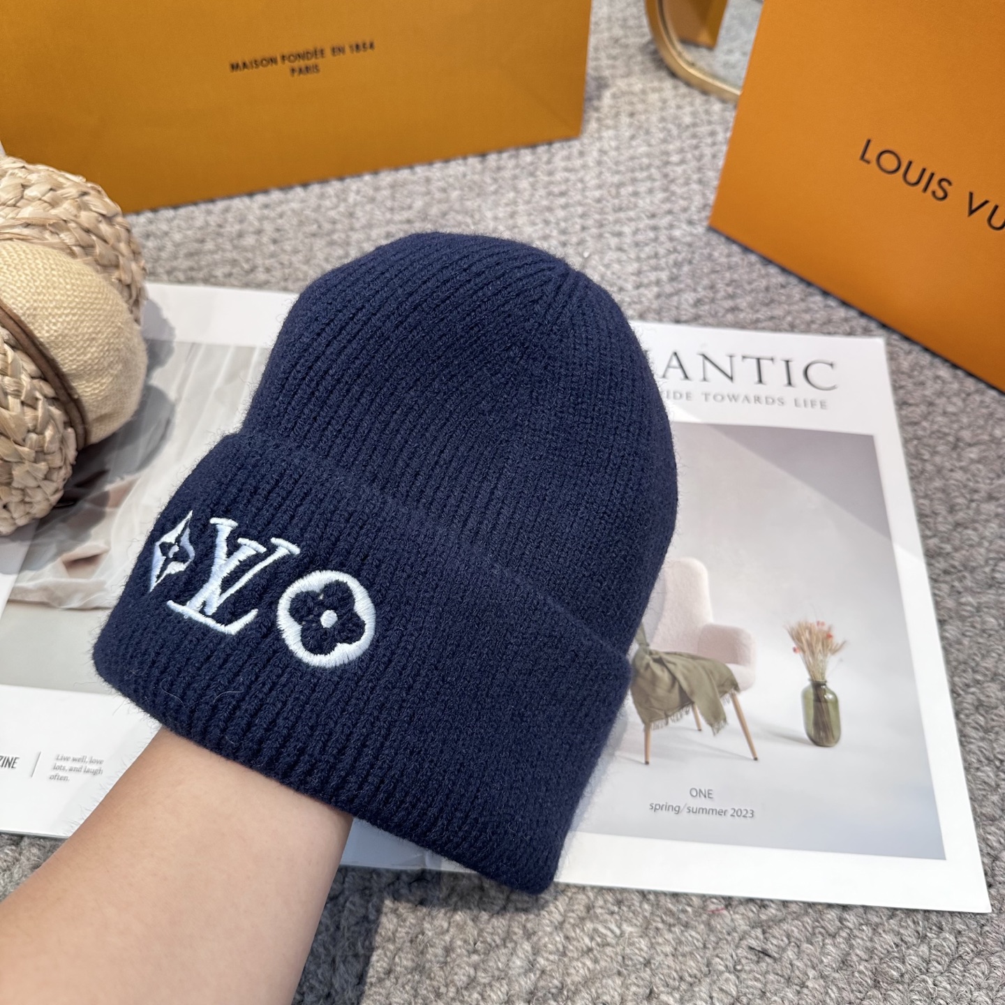 Lv路易威登专柜货，针织毛线帽，男女同款 正品开模