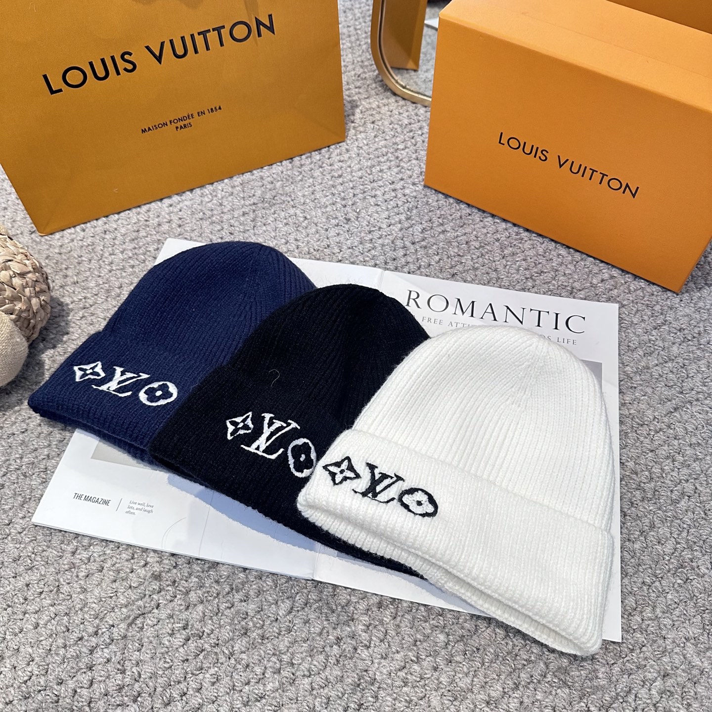 Lv路易威登专柜货，针织毛线帽，男女同款 正品开模