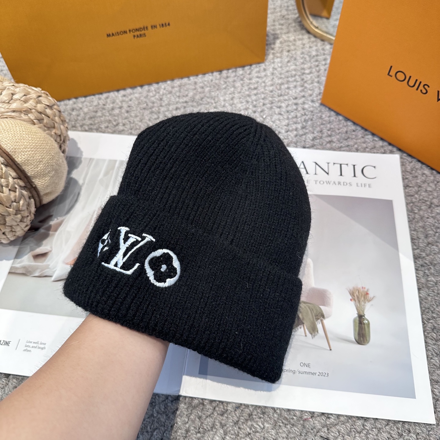 Lv路易威登专柜货，针织毛线帽，男女同款 正品开模