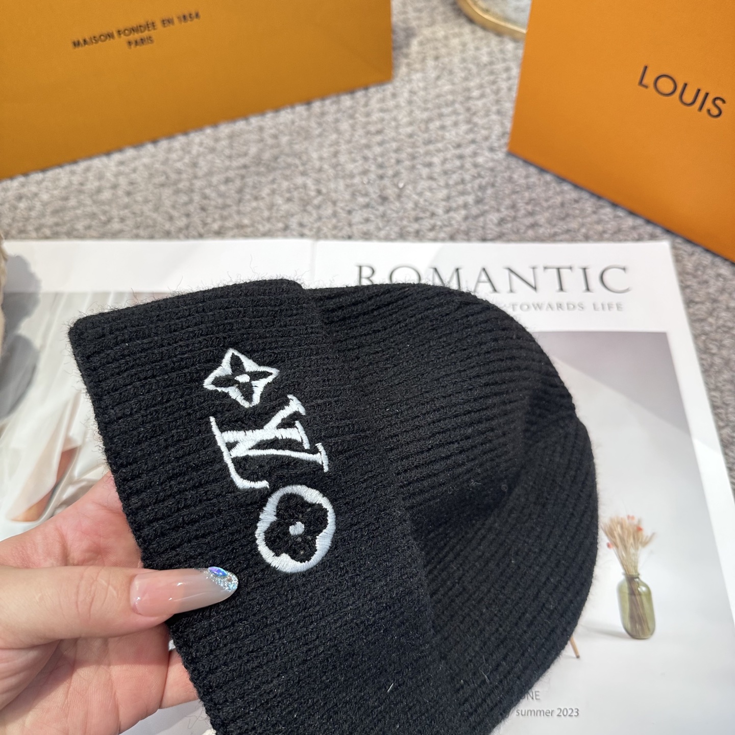 Lv路易威登专柜货，针织毛线帽，男女同款 正品开模