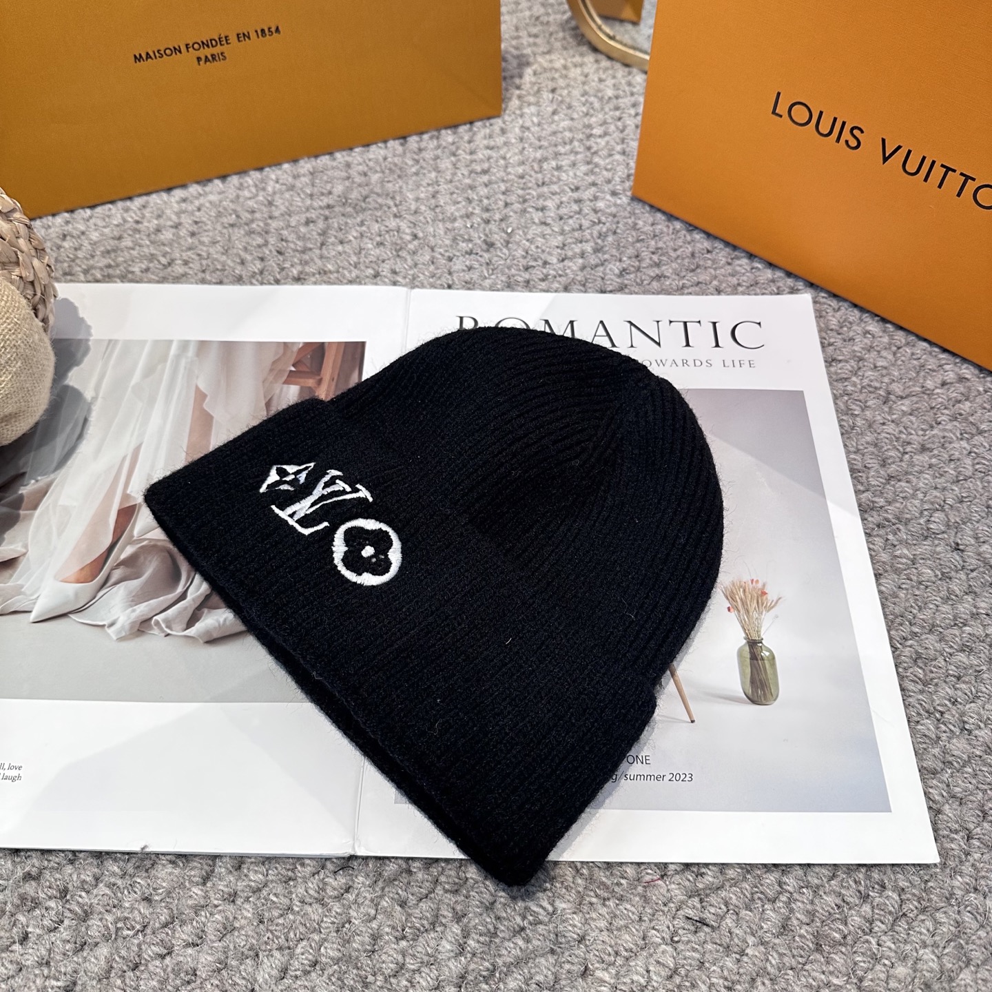 Lv路易威登专柜货，针织毛线帽，男女同款 正品开模