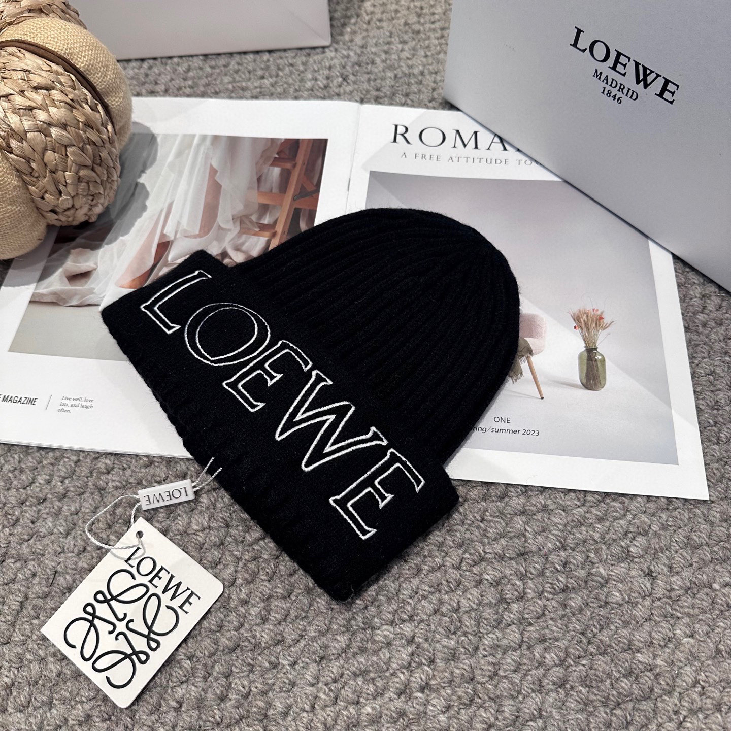 LOEWE罗意威秋冬新款毛线帽，时尚大牌 男女款通用款 4个色