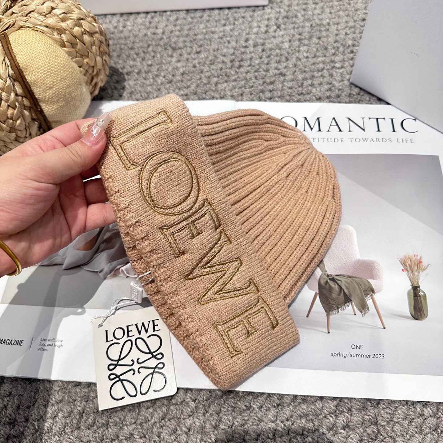 LOEWE罗意威秋冬新款毛线帽，时尚大牌 男女款通用款 4个色