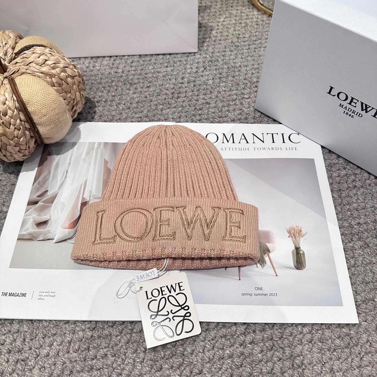LOEWE罗意威秋冬新款毛线帽，时尚大牌 男女款通用款 4个色
