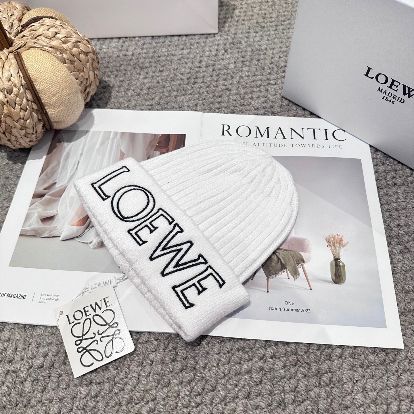 LOEWE罗意威秋冬新款毛线帽，时尚大牌 男女款通用款 4个色