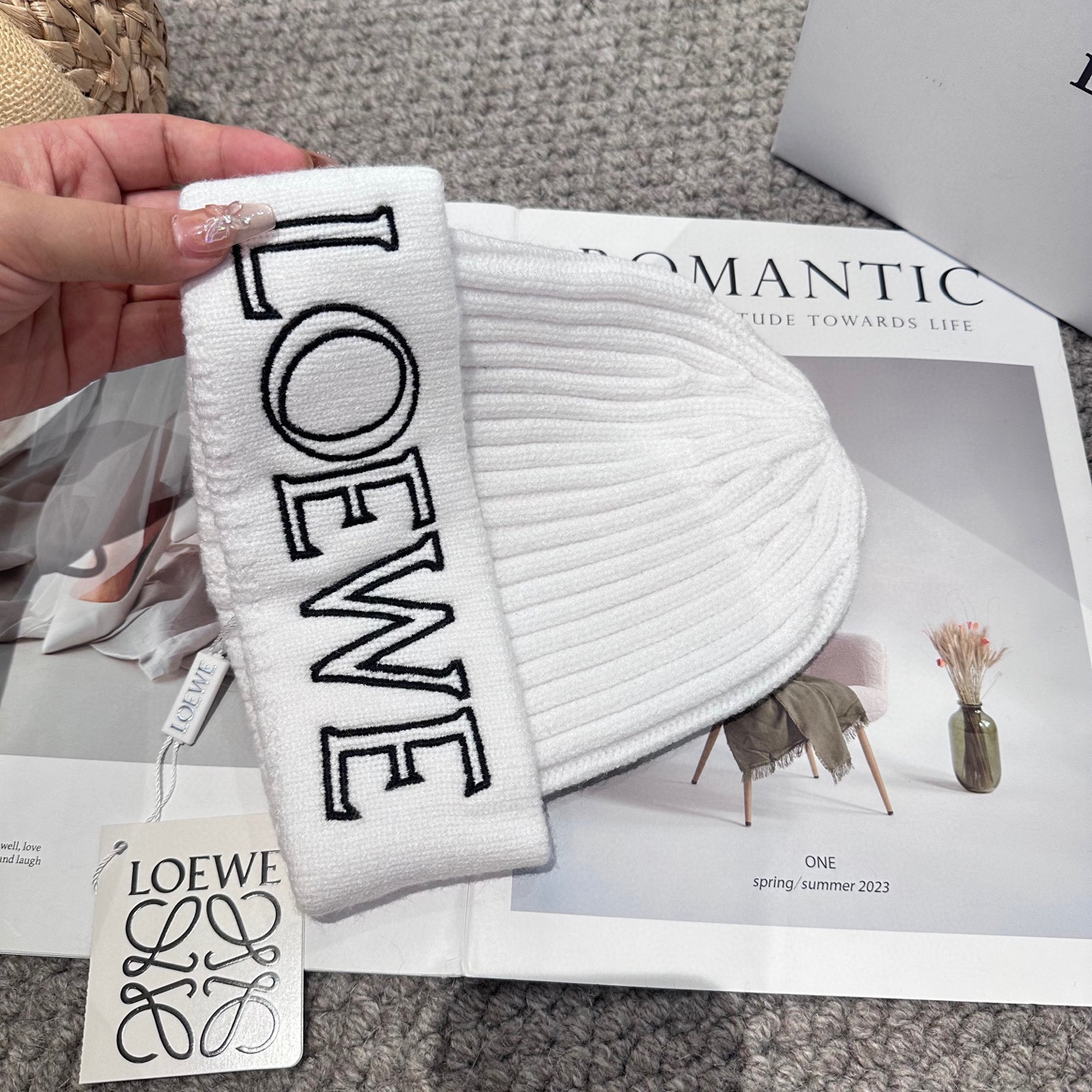 LOEWE罗意威秋冬新款毛线帽，时尚大牌 男女款通用款 4个色