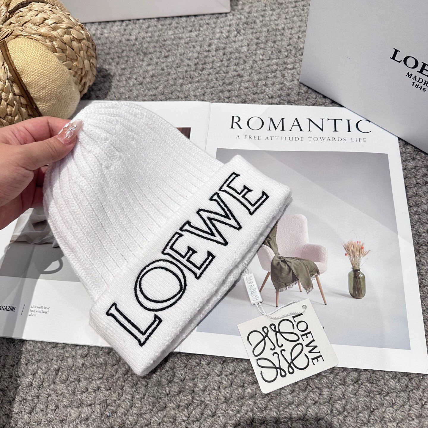 LOEWE罗意威秋冬新款毛线帽，时尚大牌 男女款通用款 4个色