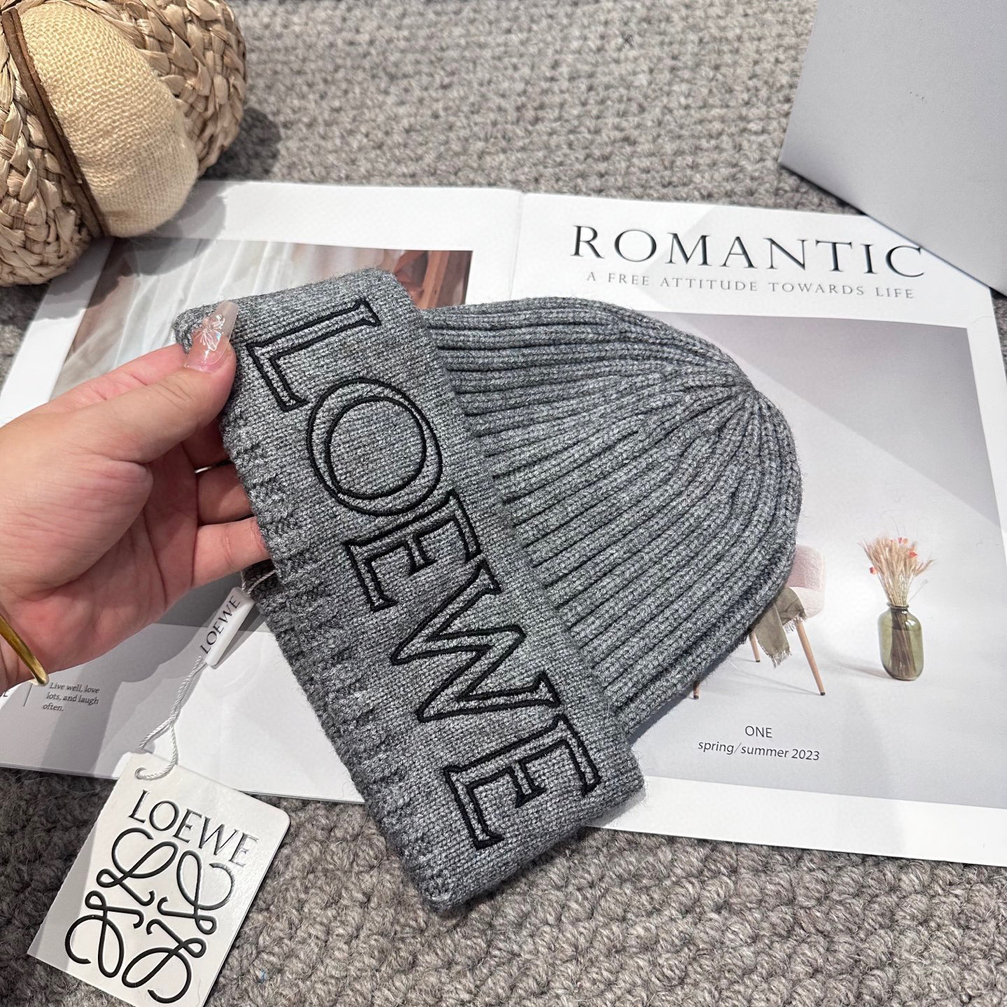 LOEWE罗意威秋冬新款毛线帽，时尚大牌 男女款通用款 4个色