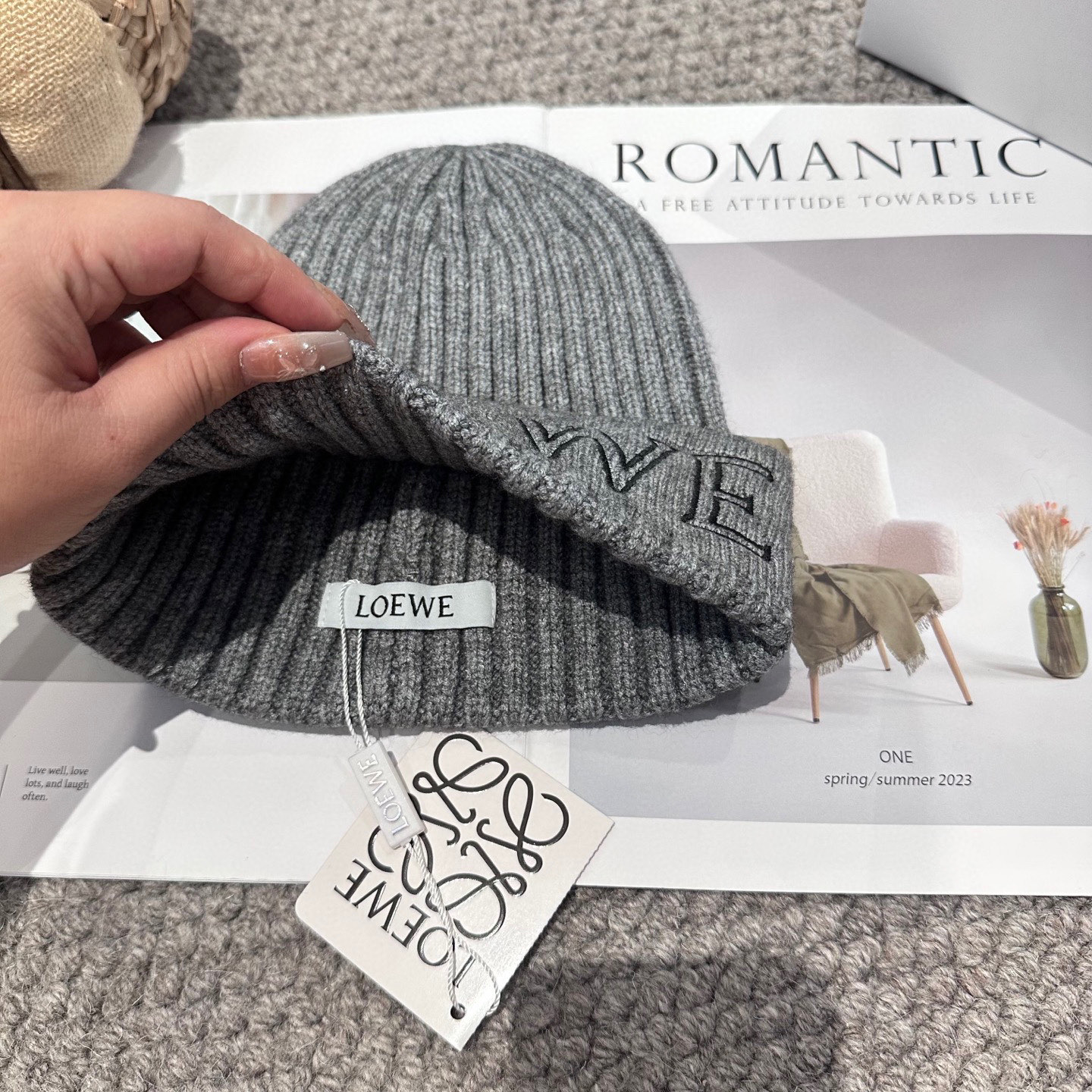 LOEWE罗意威秋冬新款毛线帽，时尚大牌 男女款通用款 4个色