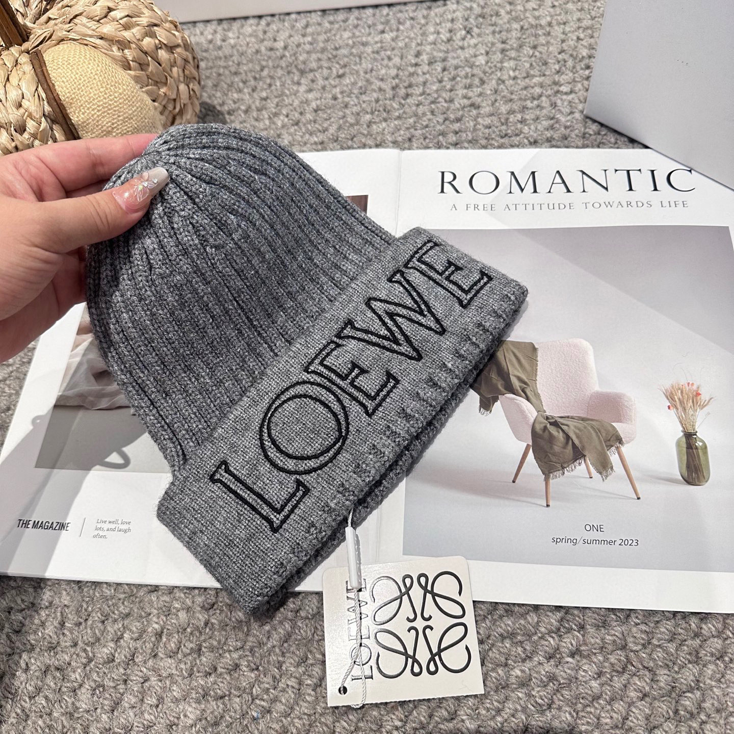 LOEWE罗意威秋冬新款毛线帽，时尚大牌 男女款通用款 4个色