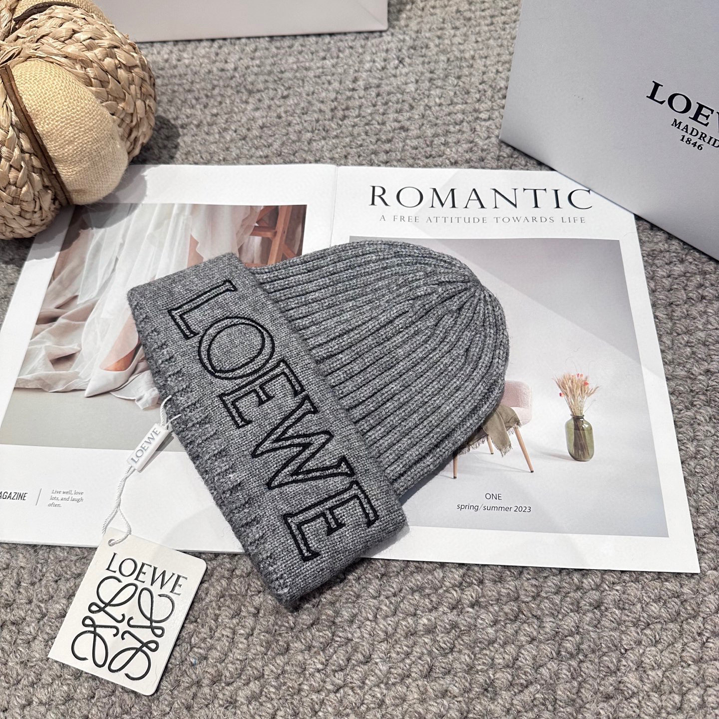 LOEWE罗意威秋冬新款毛线帽，时尚大牌 男女款通用款 4个色