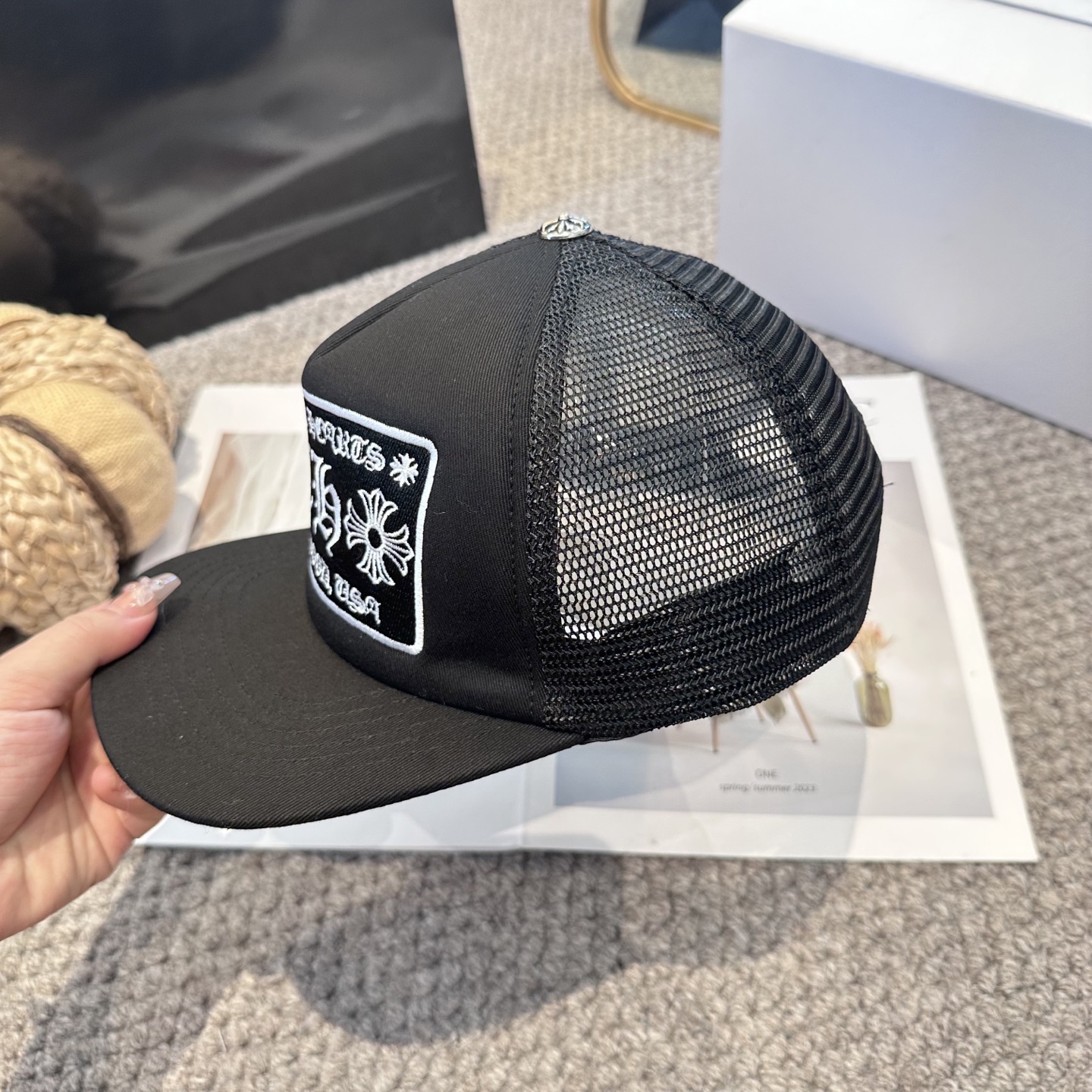 克罗心 经典网帽！专柜同售！真的超级多人在找这个系列的款式～～都是专柜颜色～～超级好看，有型又透气！设计