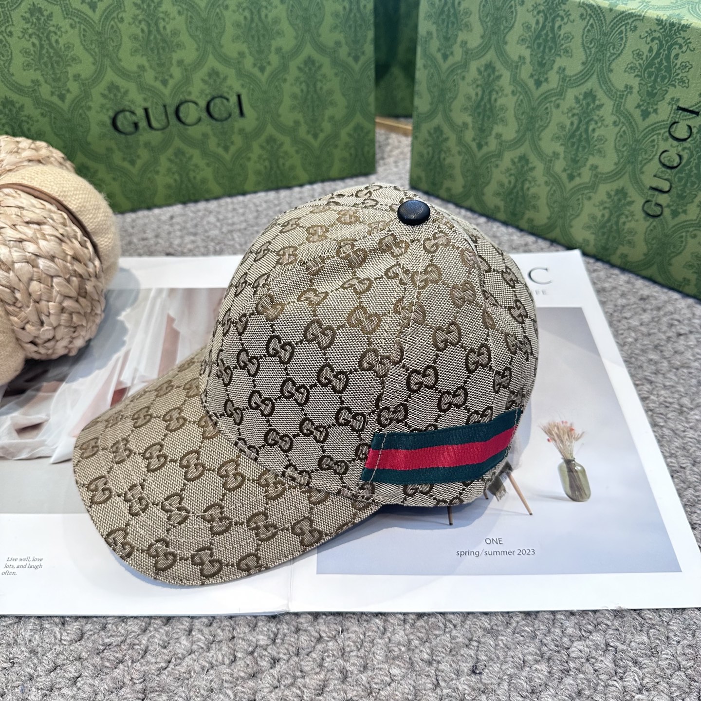 GUCCI古奇棒球帽 2025新款 工艺非常精美 高档大气上档次！低调奢华，方便携带！