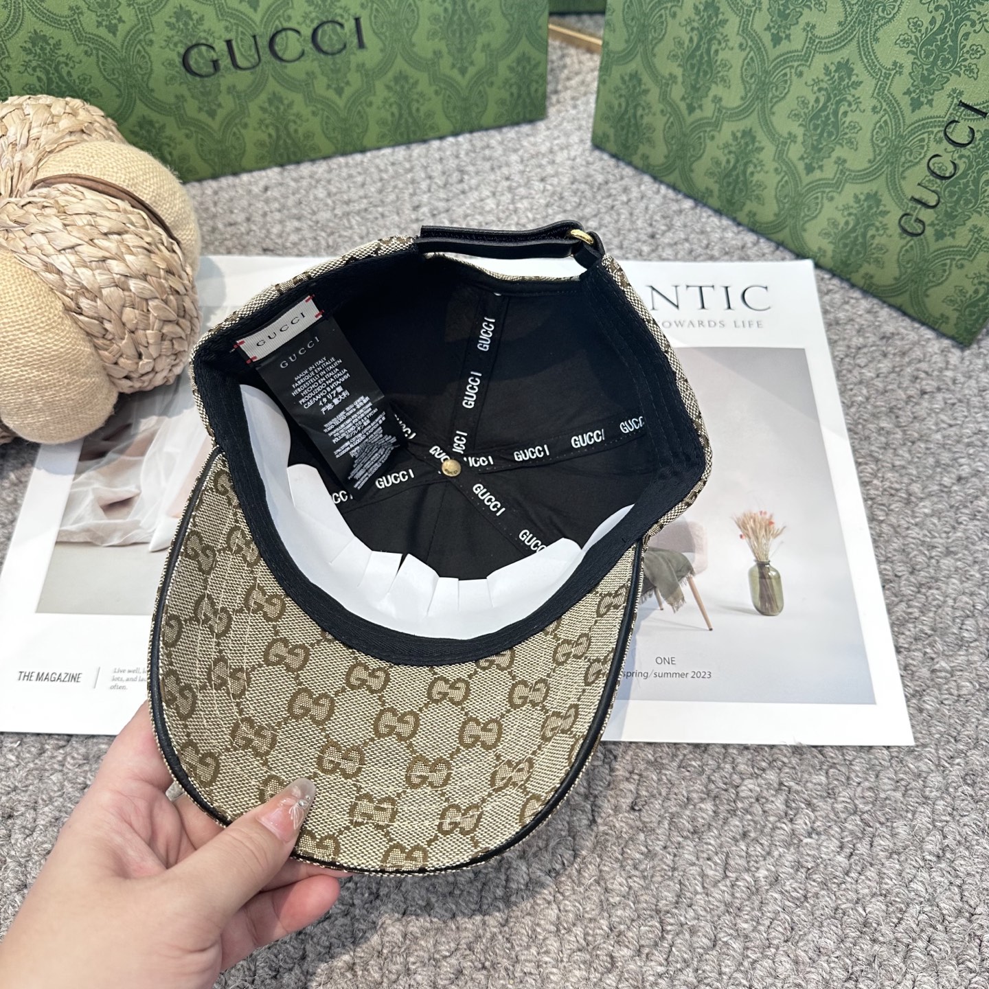 GUCCI古奇棒球帽 2025新款 工艺非常精美 高档大气上档次！低调奢华，方便携带！