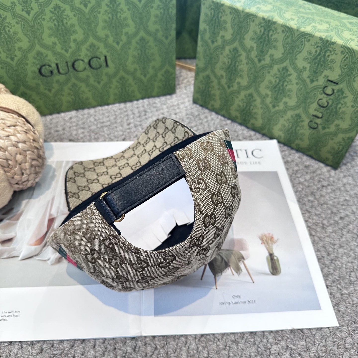 GUCCI古奇棒球帽 2025新款 工艺非常精美 高档大气上档次！低调奢华，方便携带！