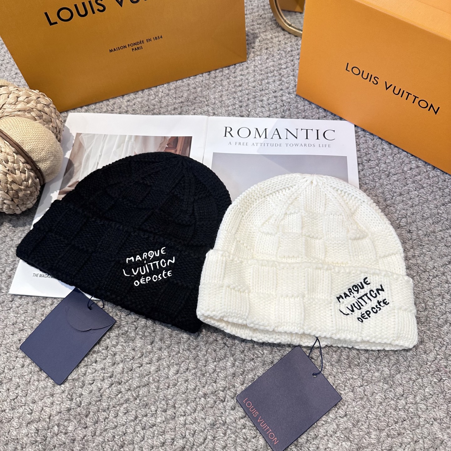 Lv路易威登专柜货，针织毛线帽，男女同款 正品开模