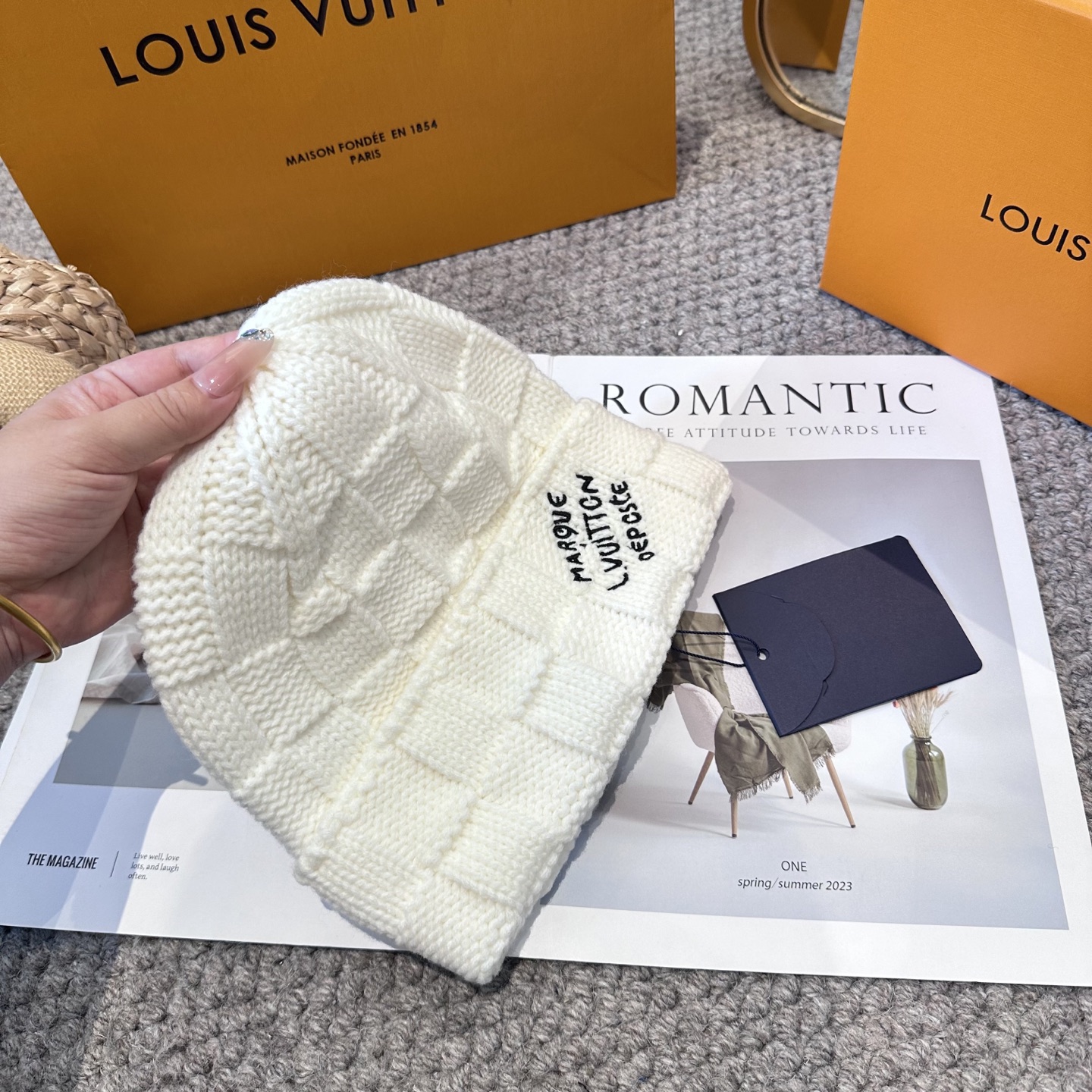 Lv路易威登专柜货，针织毛线帽，男女同款 正品开模