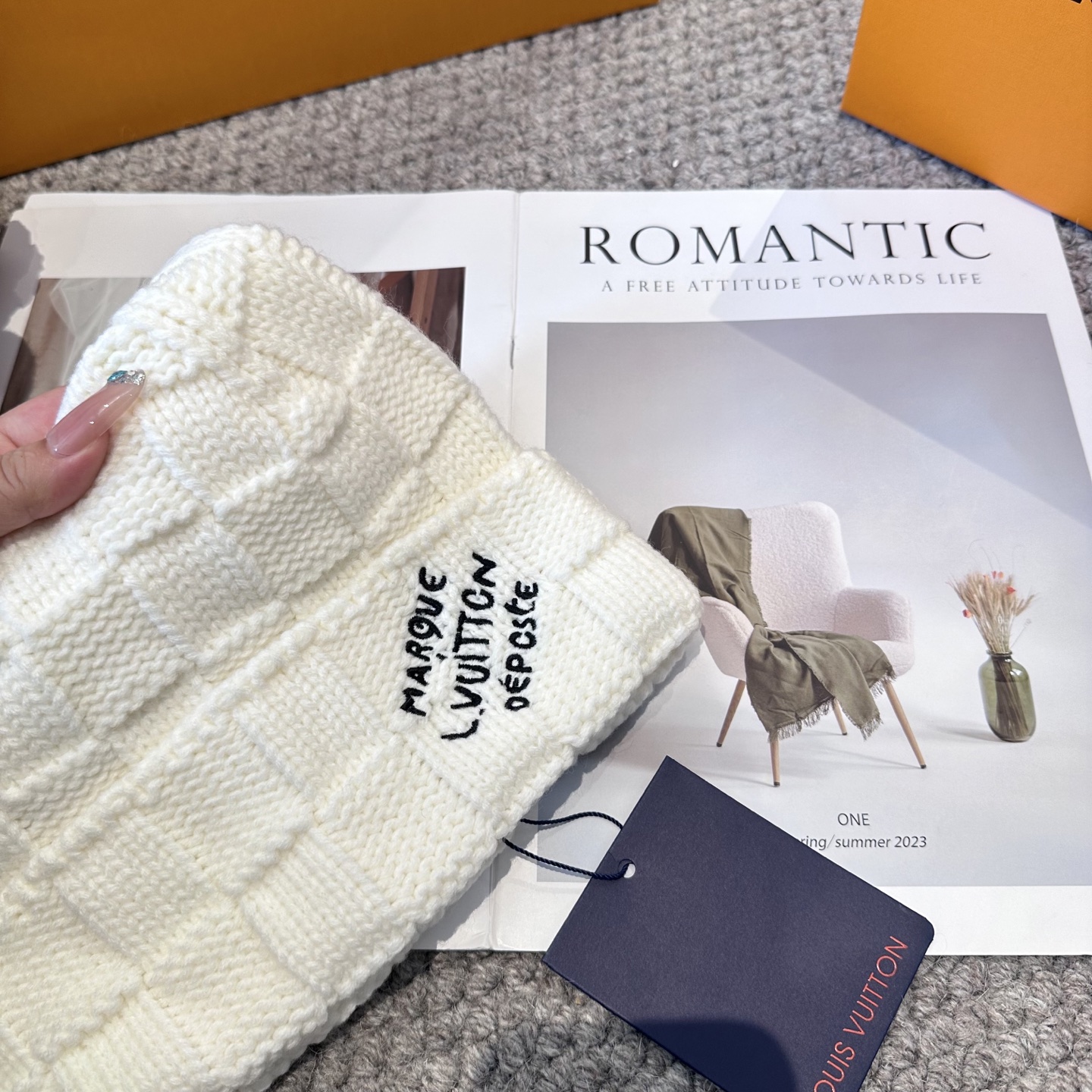 Lv路易威登专柜货，针织毛线帽，男女同款 正品开模