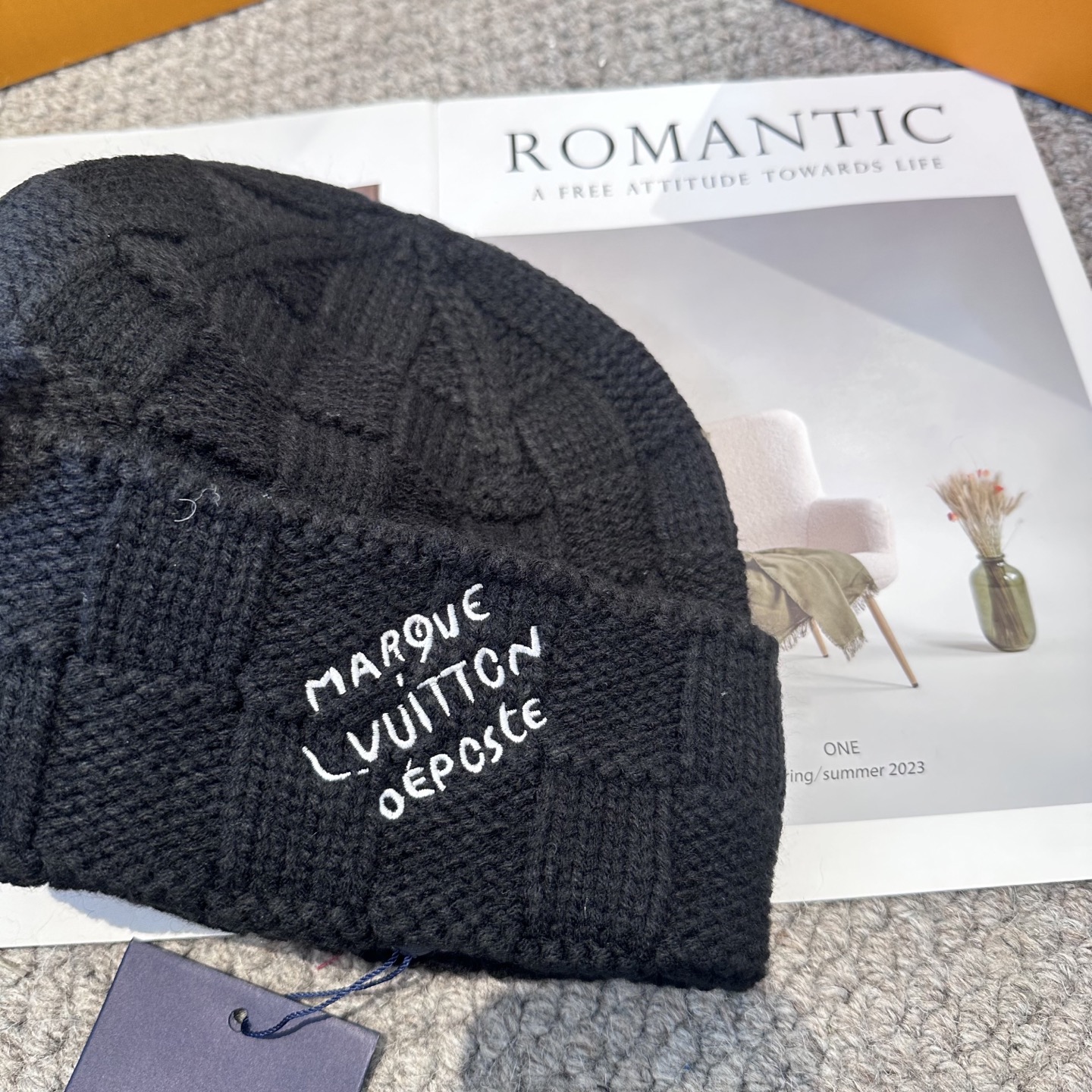 Lv路易威登专柜货，针织毛线帽，男女同款 正品开模